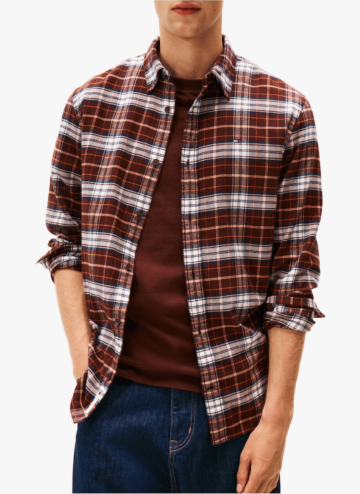 Chemise à carreaux en coton