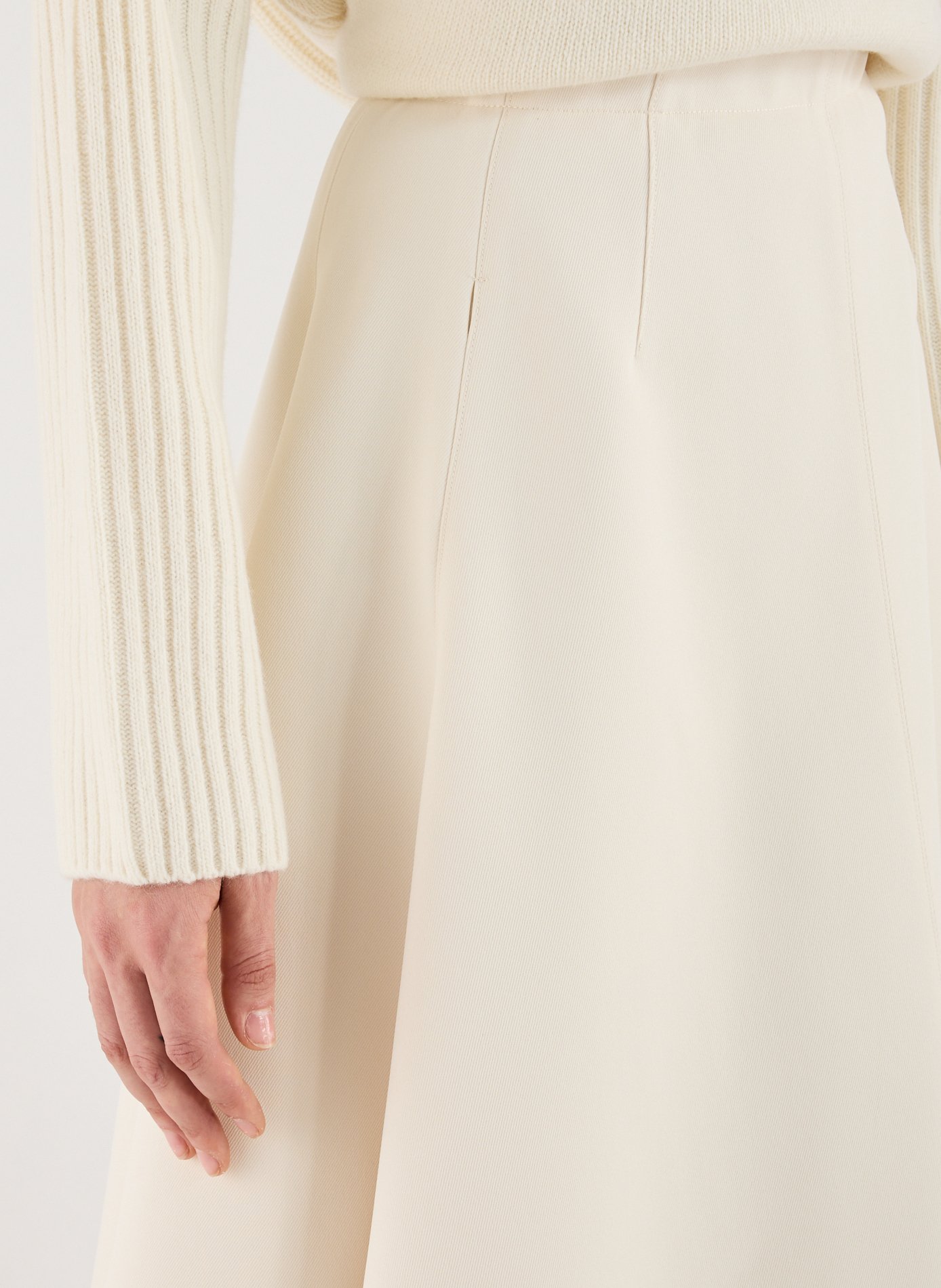 Flared skirt SANDBEIGE Beige