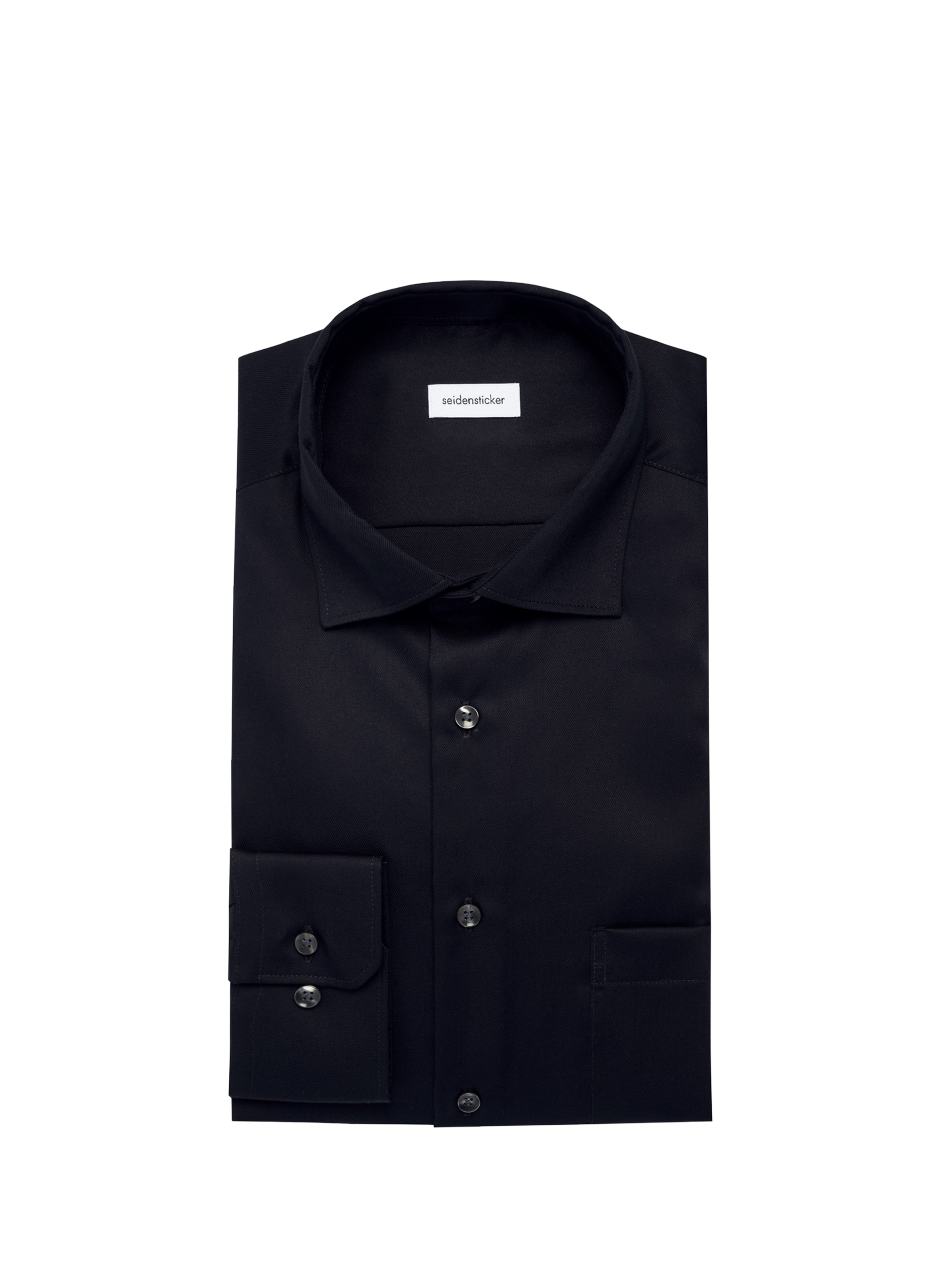 Chemise en coton SEIDENSTICKER Noir