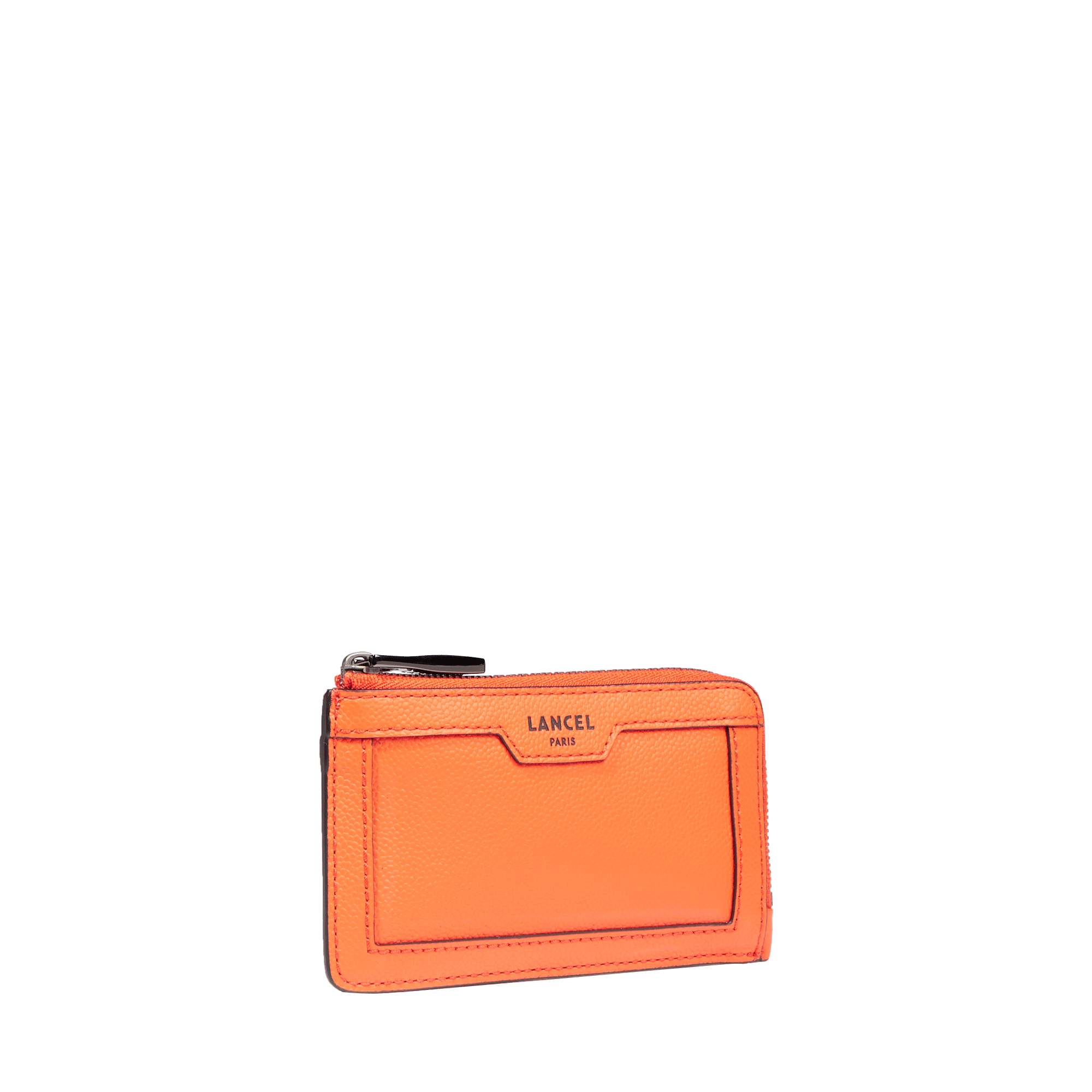 Porte-cartes zippé   charlie de lancel en cuir LANCEL Orange