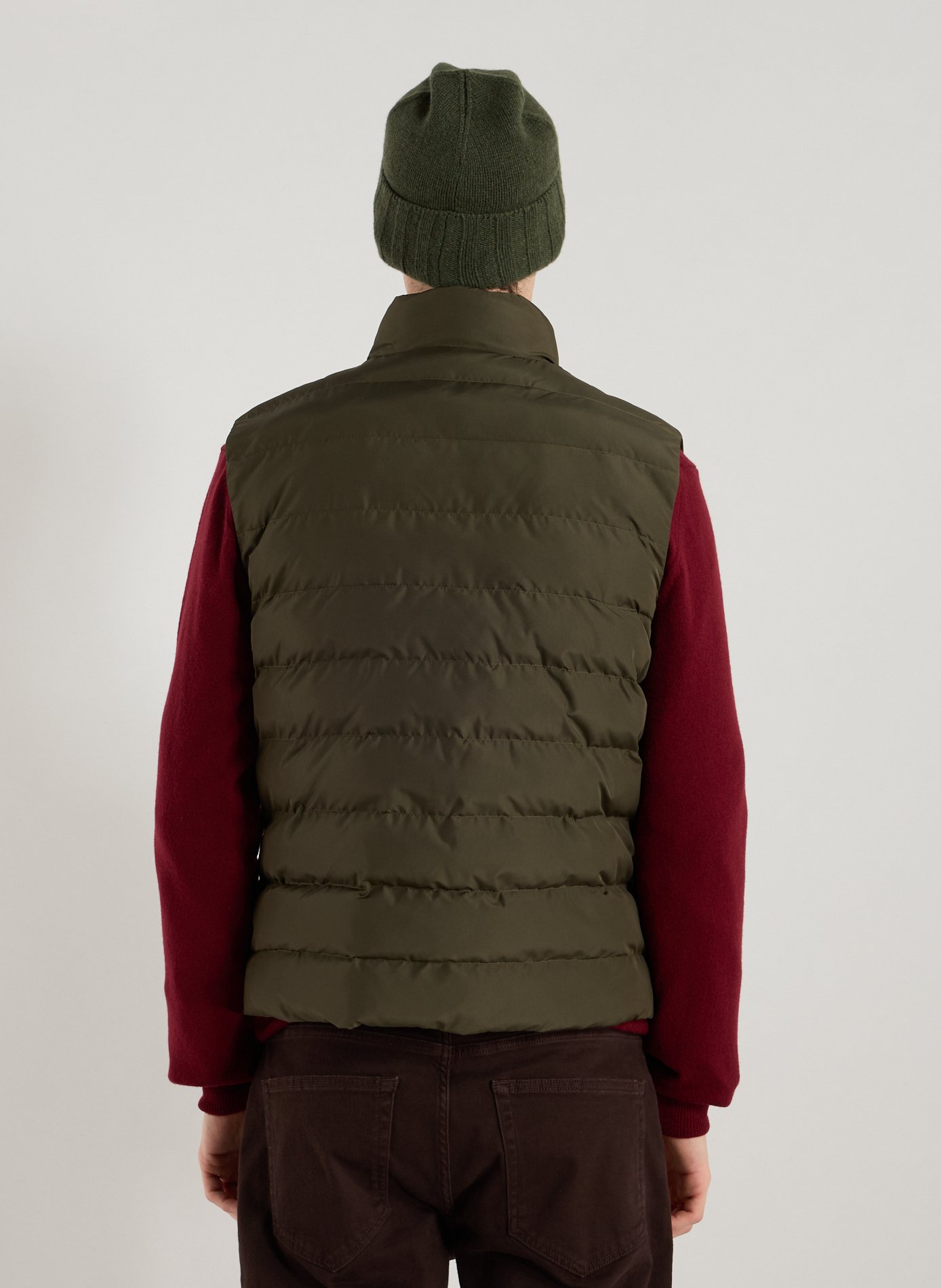 Blouson matelassé sans manches FACONNABLE Kaki