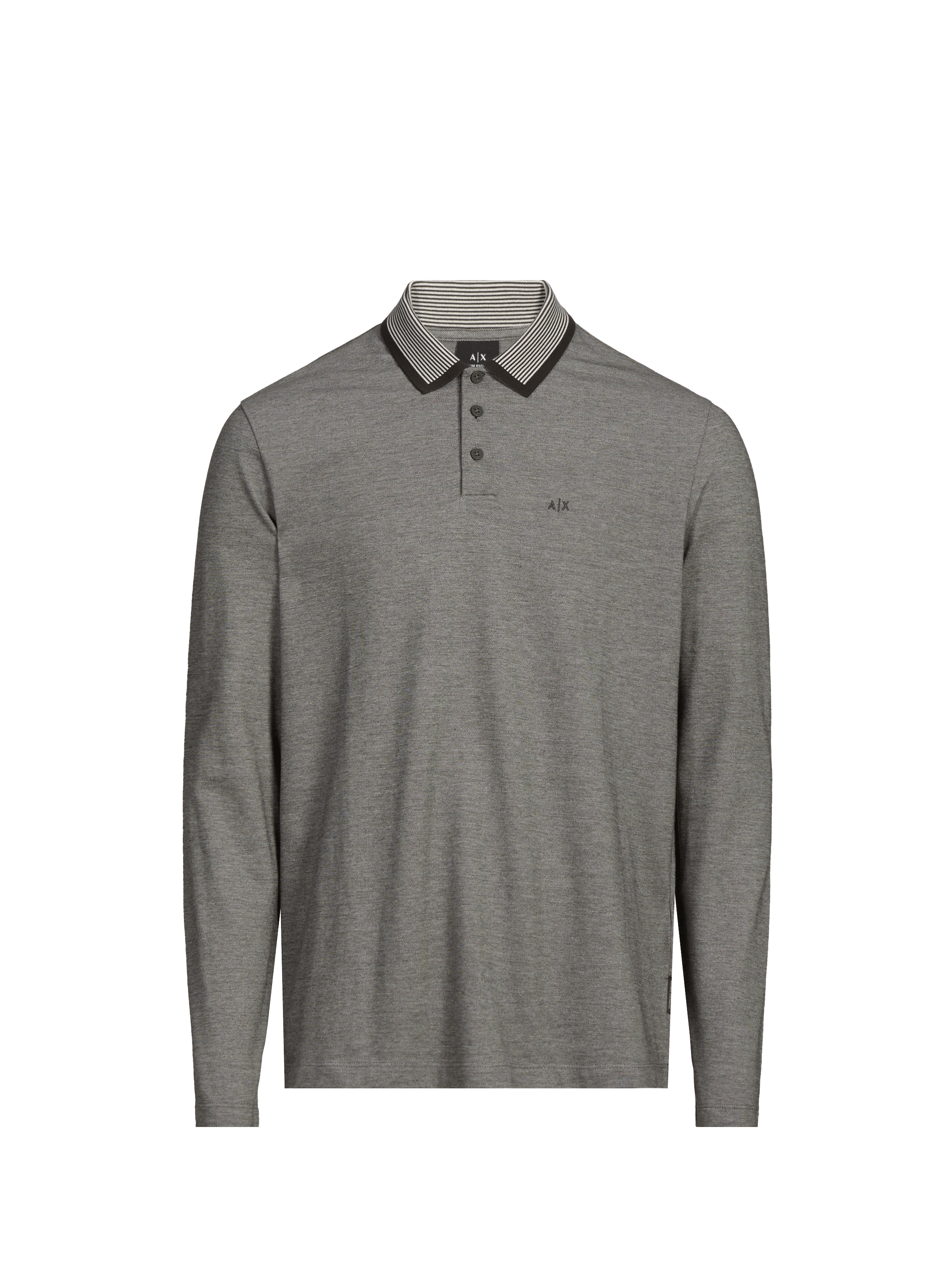 Long-sleeve cotton Polo shirt ARMANI EXCHANGE Multicolour