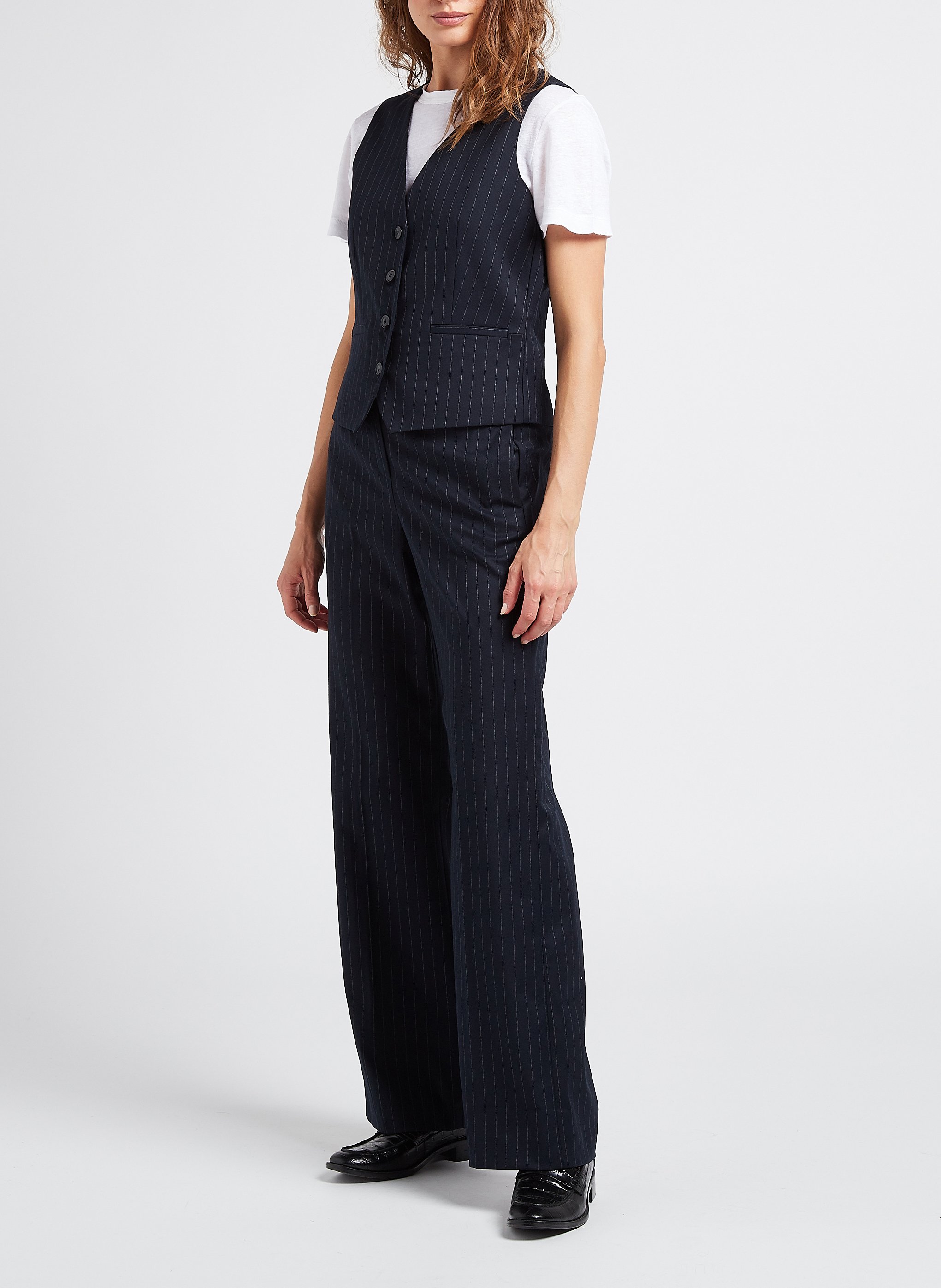 Pantalon taille haute large layla MAISON 123 Bleu