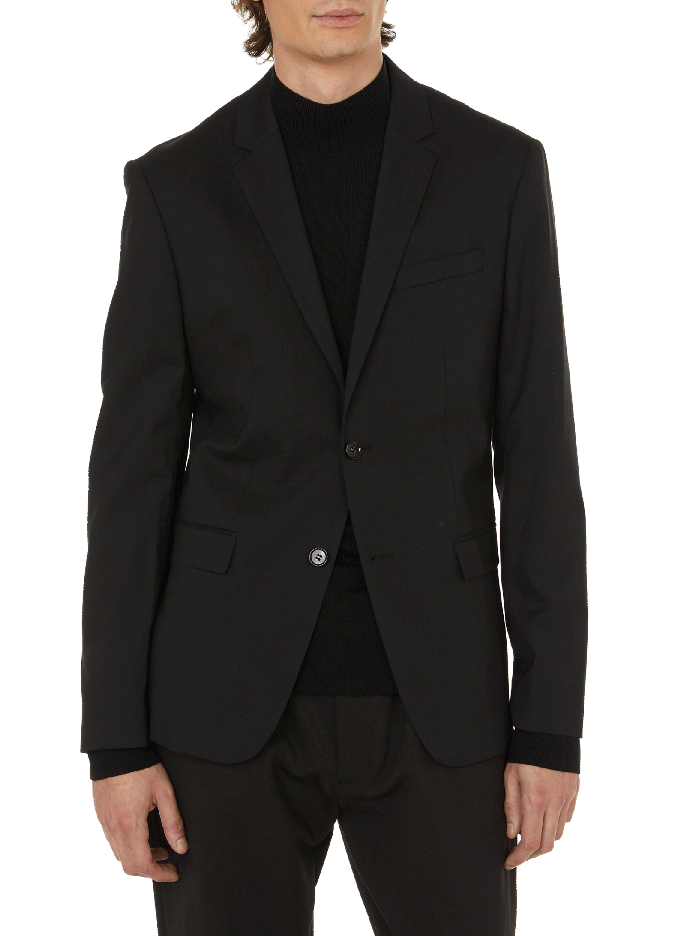 CALVIN KLEIN Veste de costume en laine  Noir