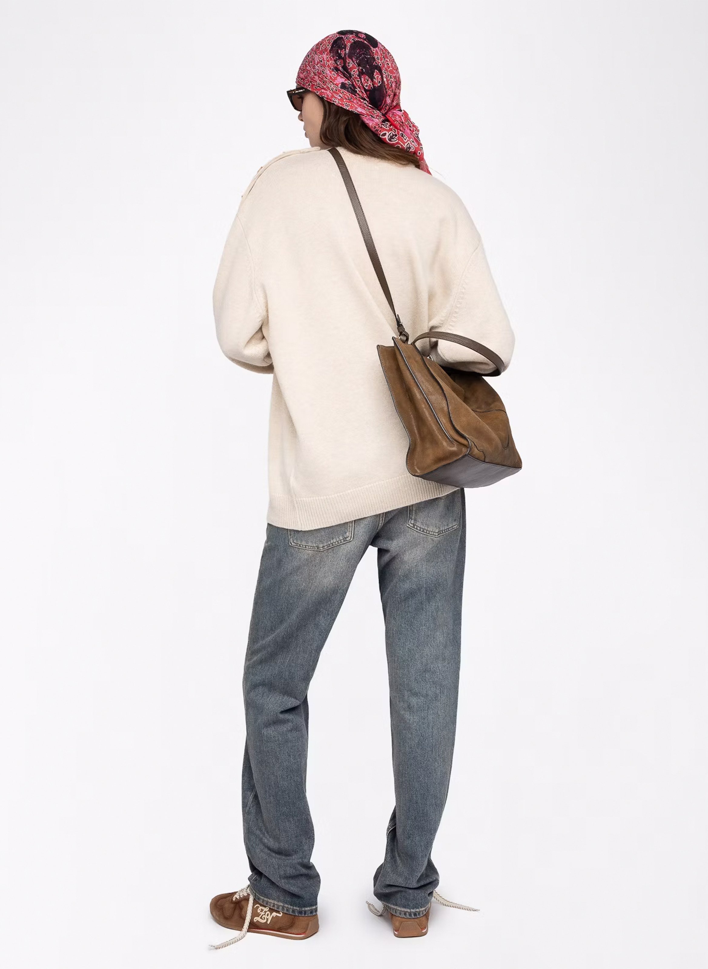 Pull col rond en laine mélangée swyna ZADIG&VOLTAIRE Beige