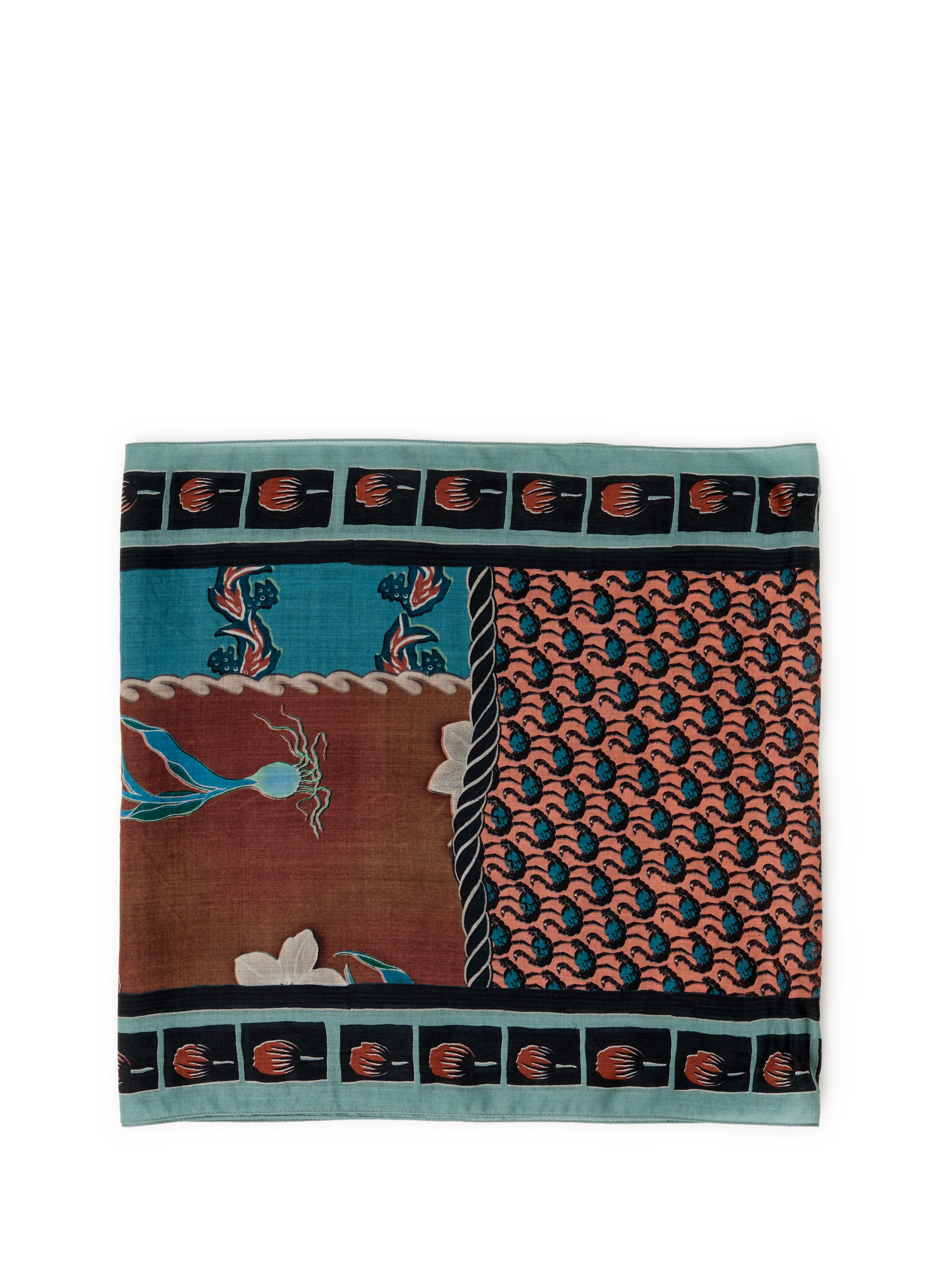 PAUL SMITH Foulard à motif en laine vierge Multicolore