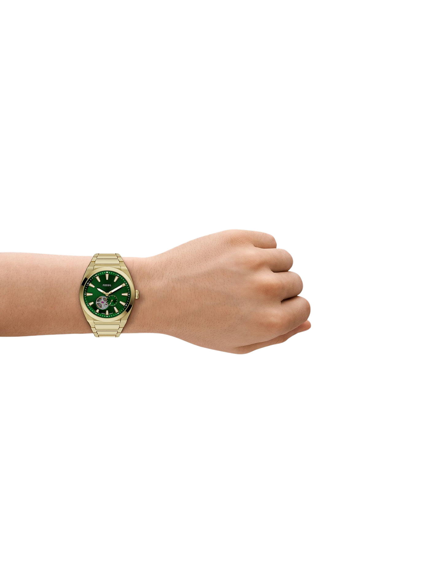 Montre Everett en acier FOSSIL Vert