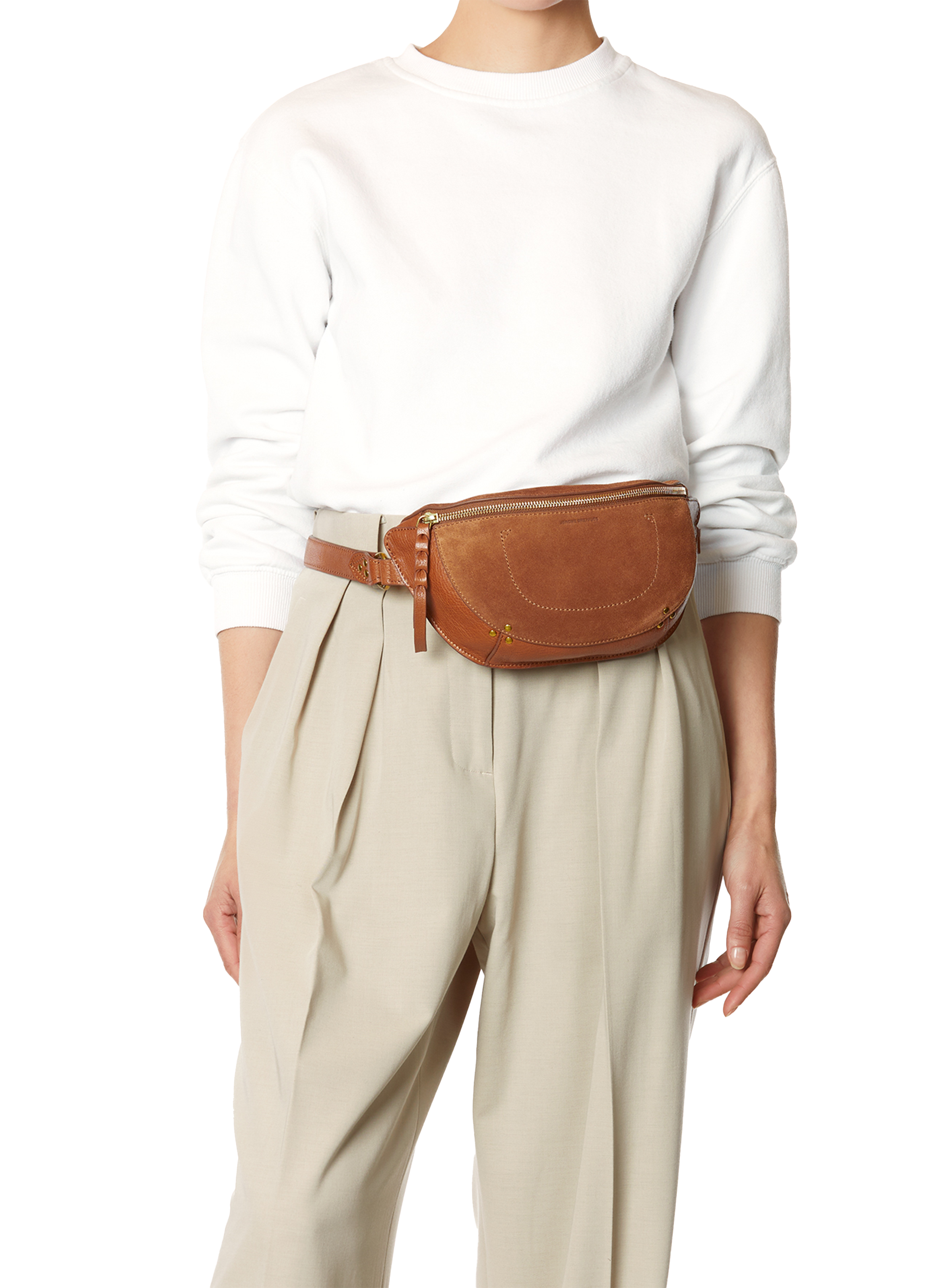 Linen Fanny Pack JÉRÔME DREYFUSS Brown