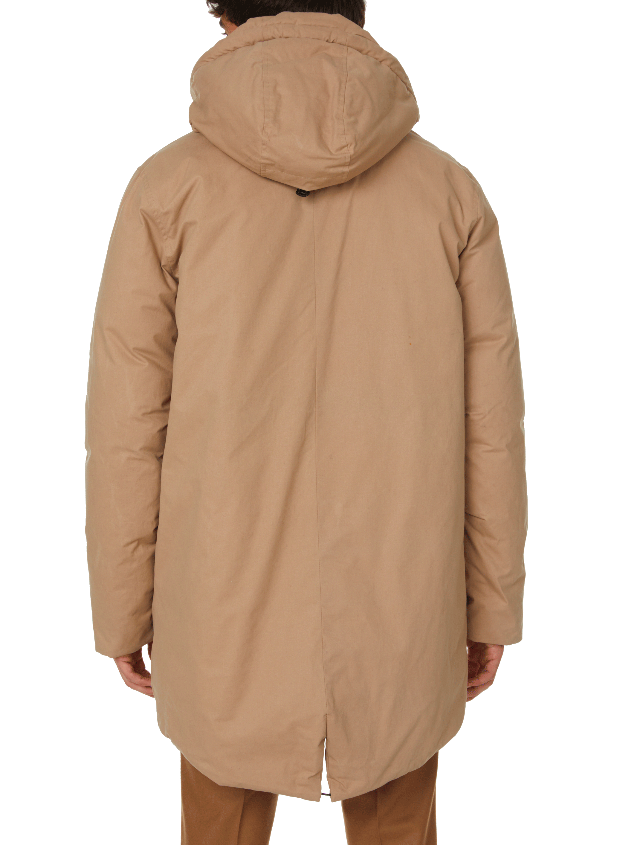 Cotton and shearling parka SAISON 1865 Beige