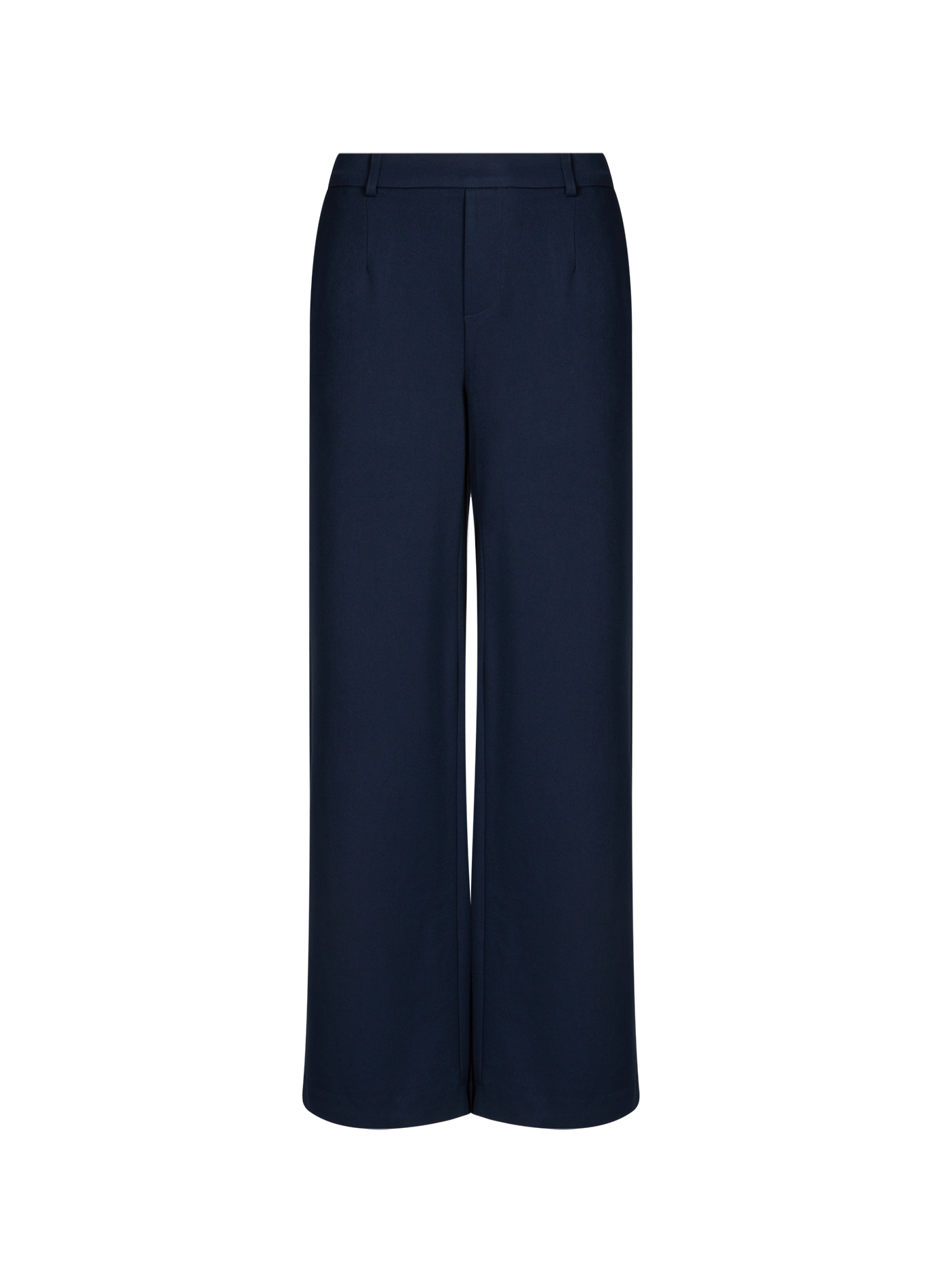 Wide-leg pants with elastic waistband OBJECT Blue