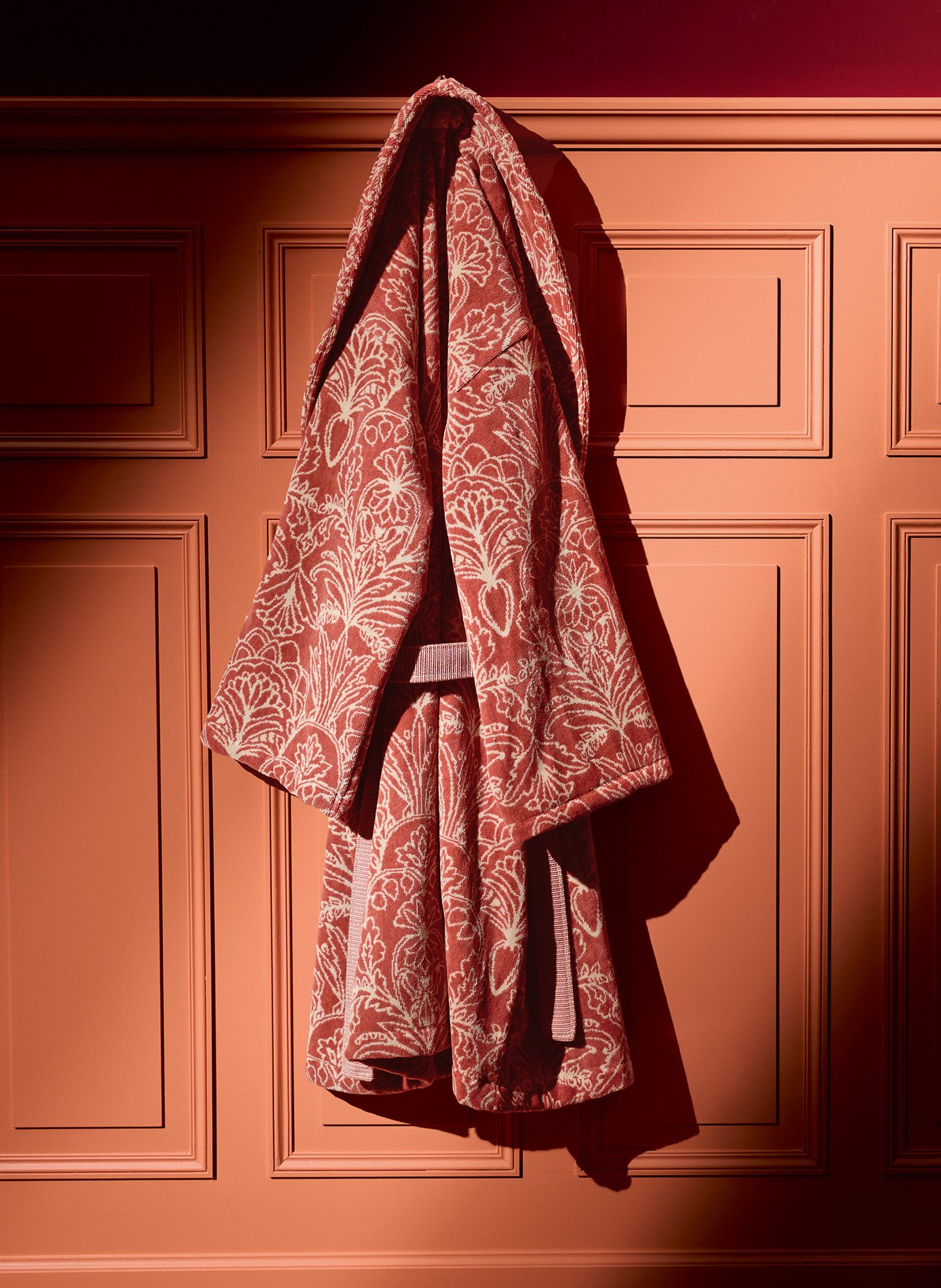 Peignoir ensoleillé ANNE DE SOLENE Rouge