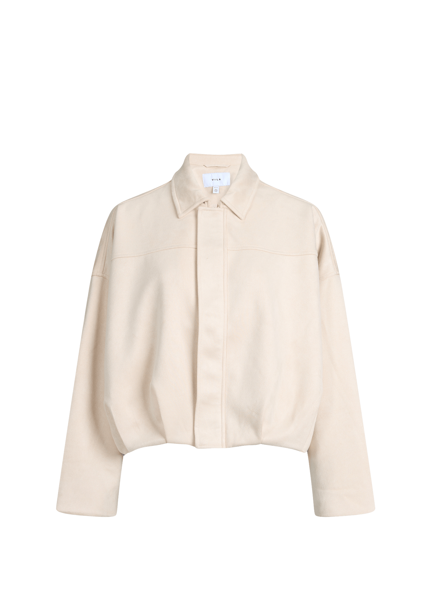 Veste suédée col classique VILA Beige