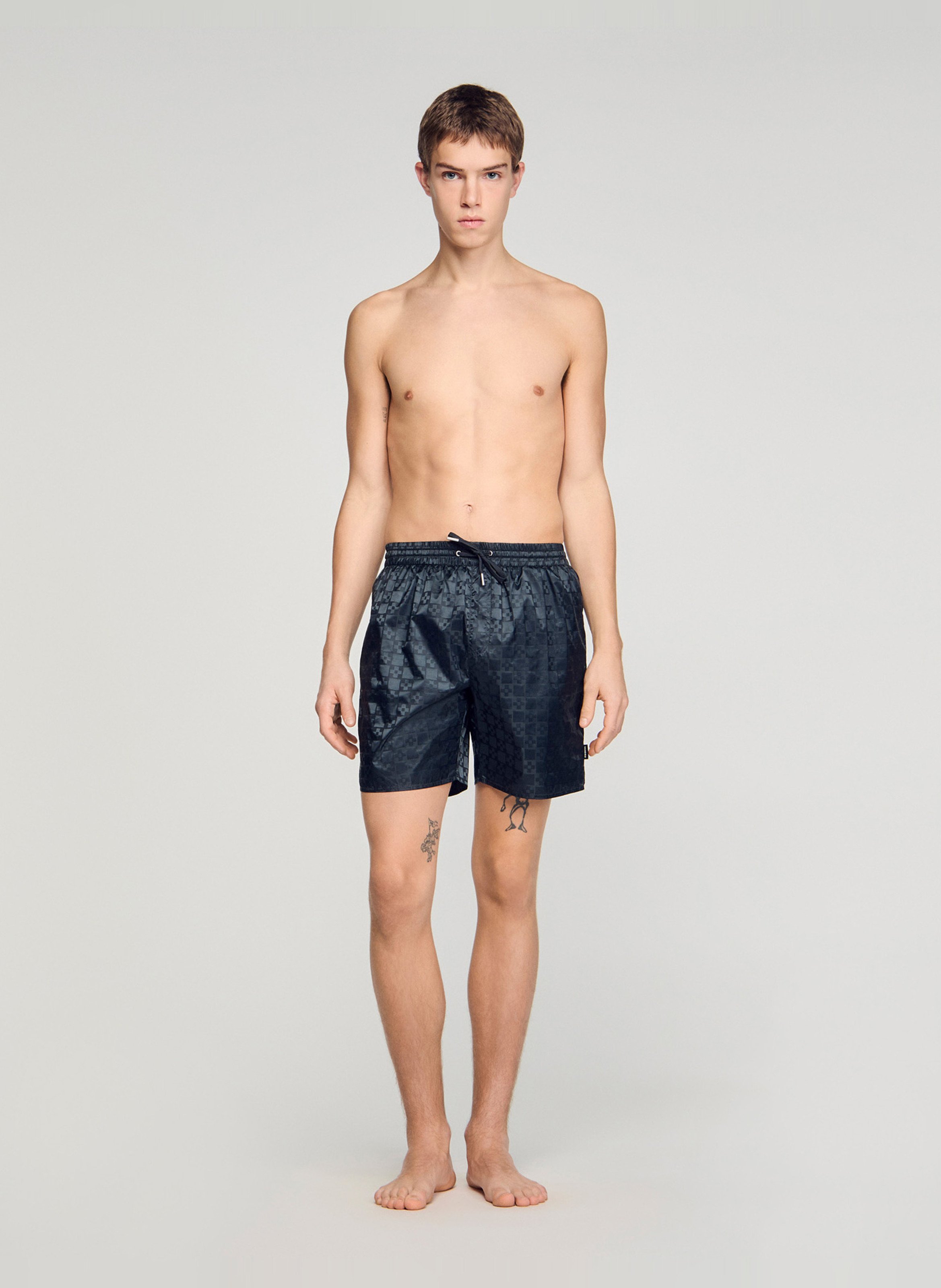 Short de bain SANDRO Gris