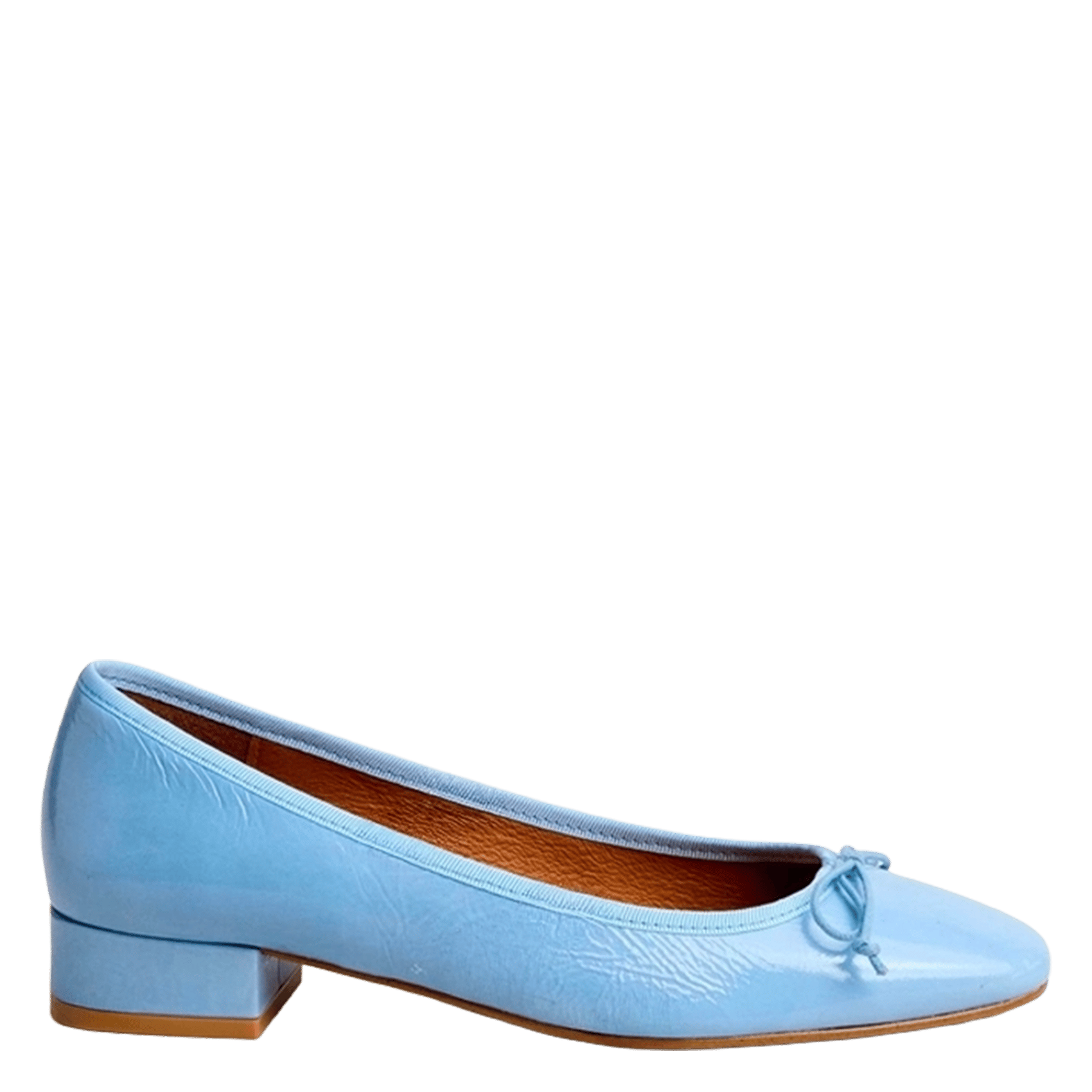 Ballerines en cuir vernis dadou JONAK Bleu