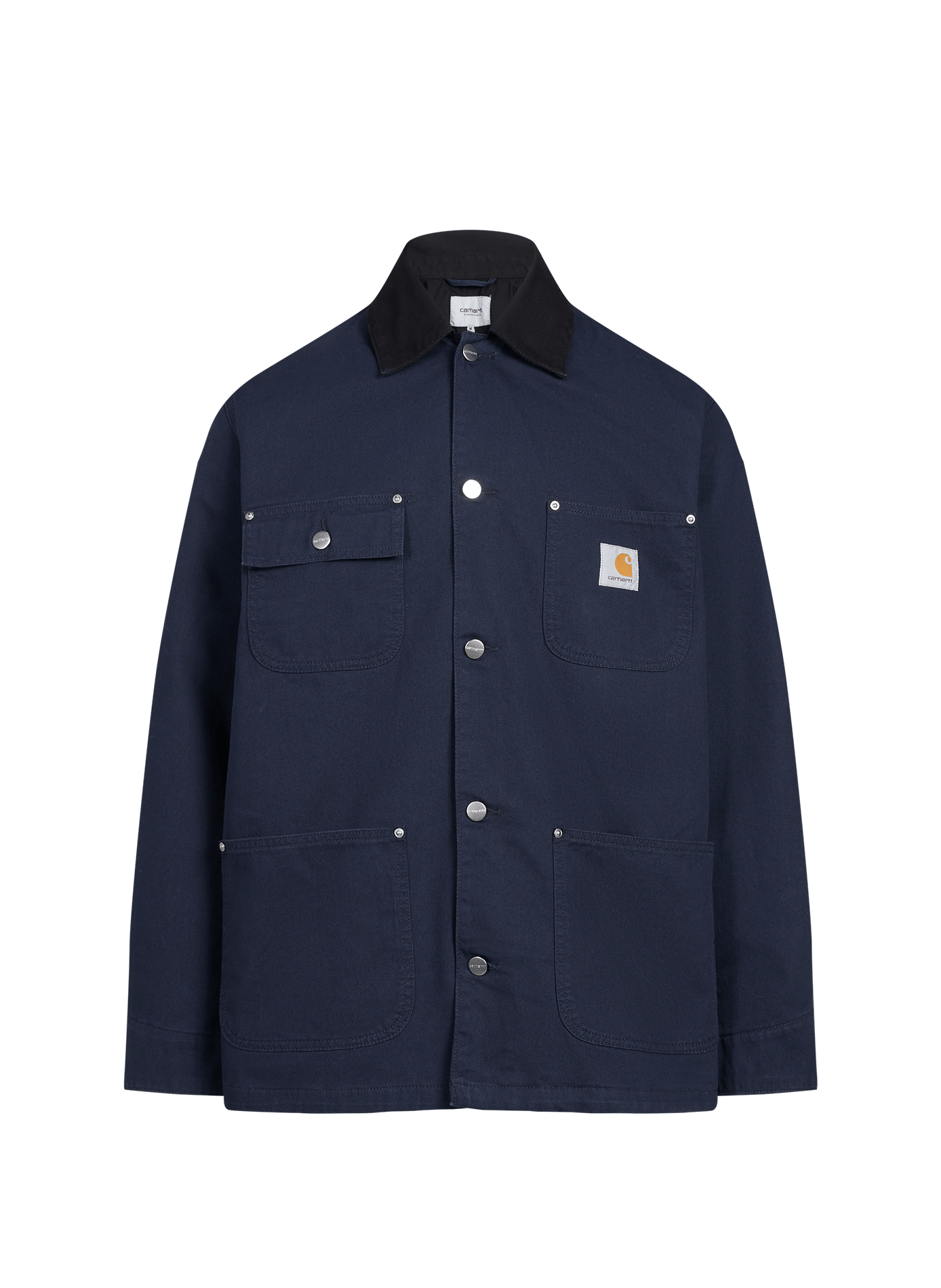 Klassieke katoenen jas met klassieke kraag CARHARTT WIP Blauw