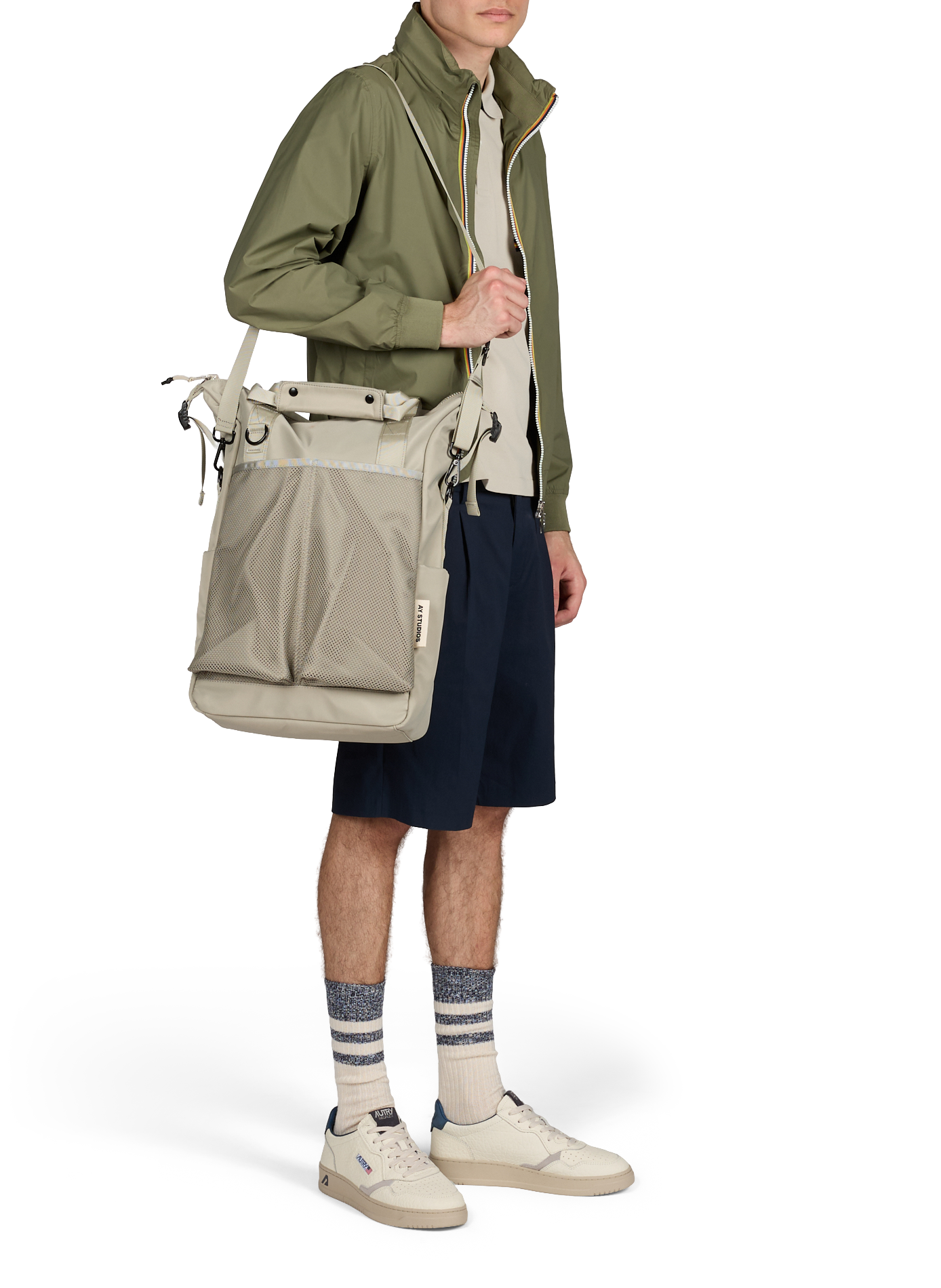 Veste imperméable à capuche K-WAY Vert