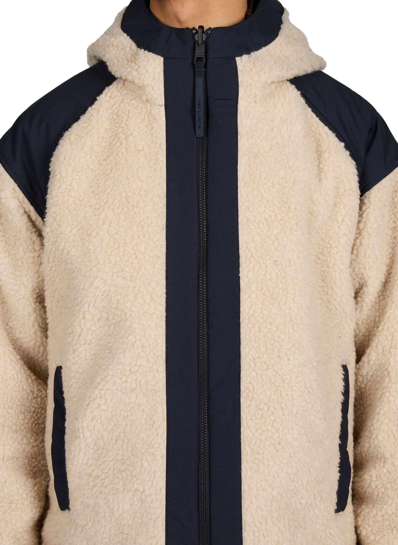 Veste réversible à capuche en laine mélangée CANADA GOOSE Marron