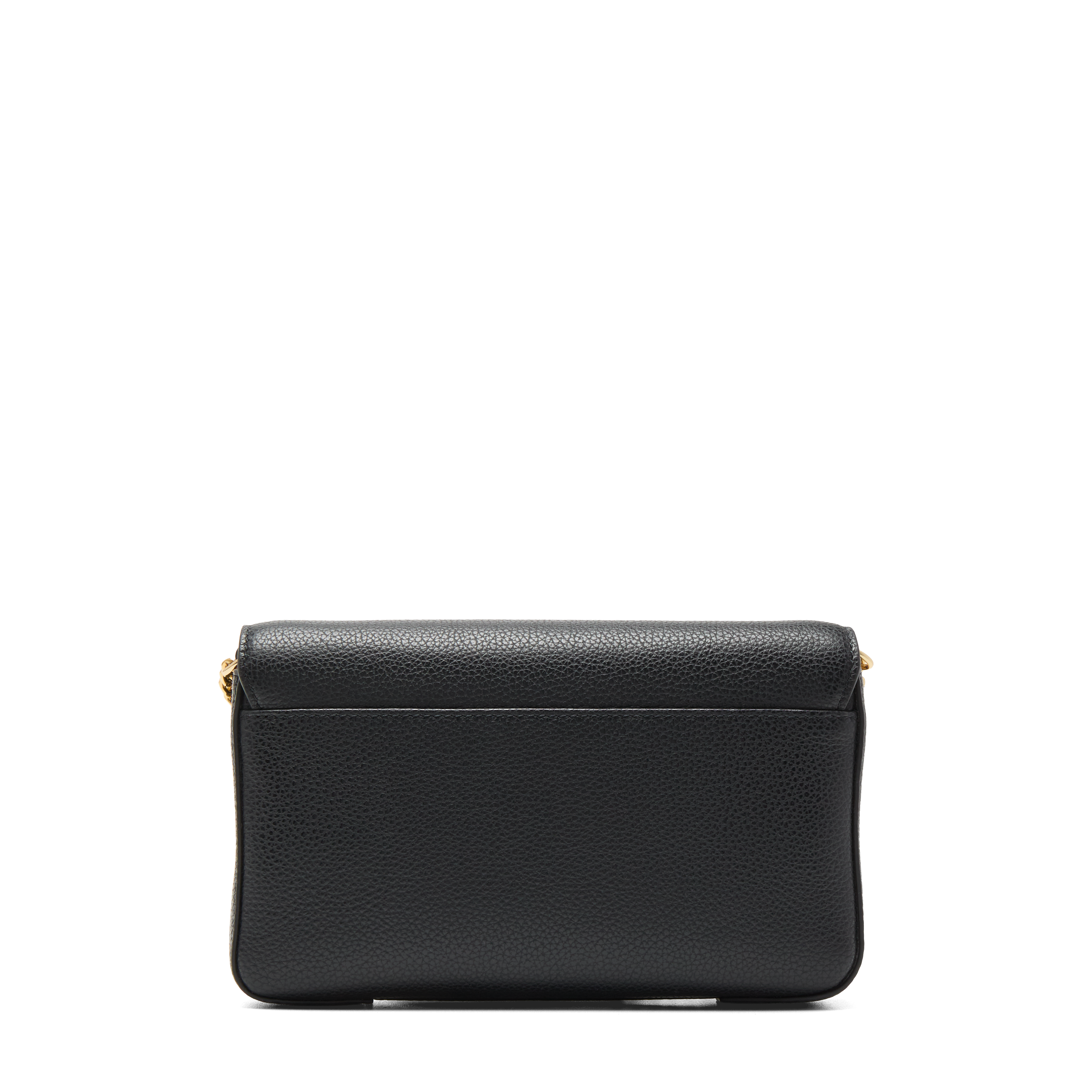 Pochette chaine avec porte-cartes amovible enveloppe de lancel en cuir LANCEL Noir