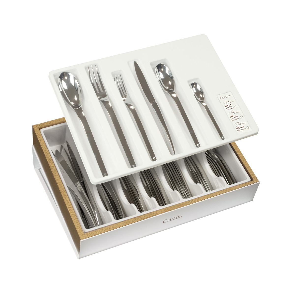 Coffre bois - coffre bois multiusage COUZON Marron