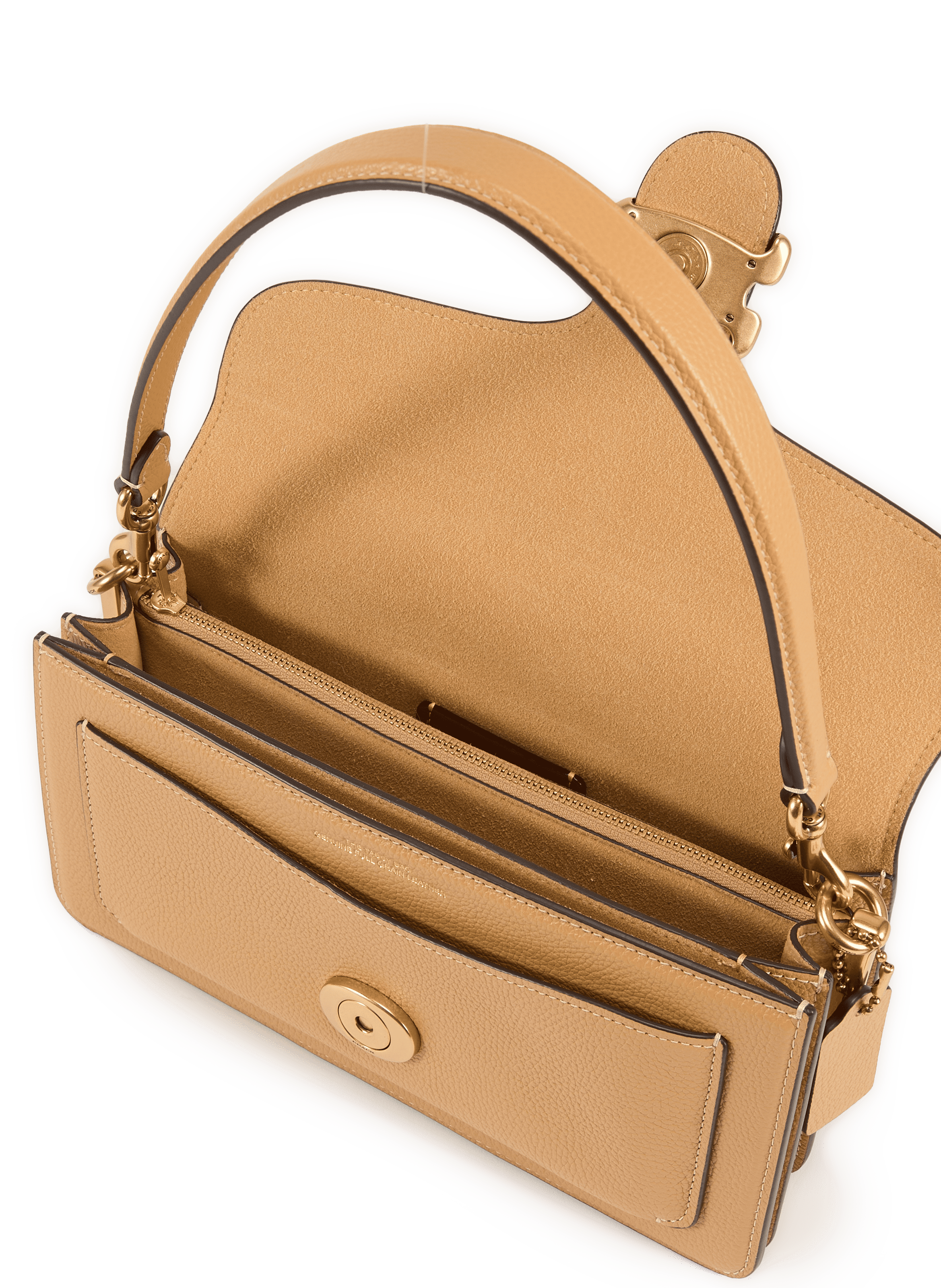 Bolso de hombro Tabby 26 COACH Beige