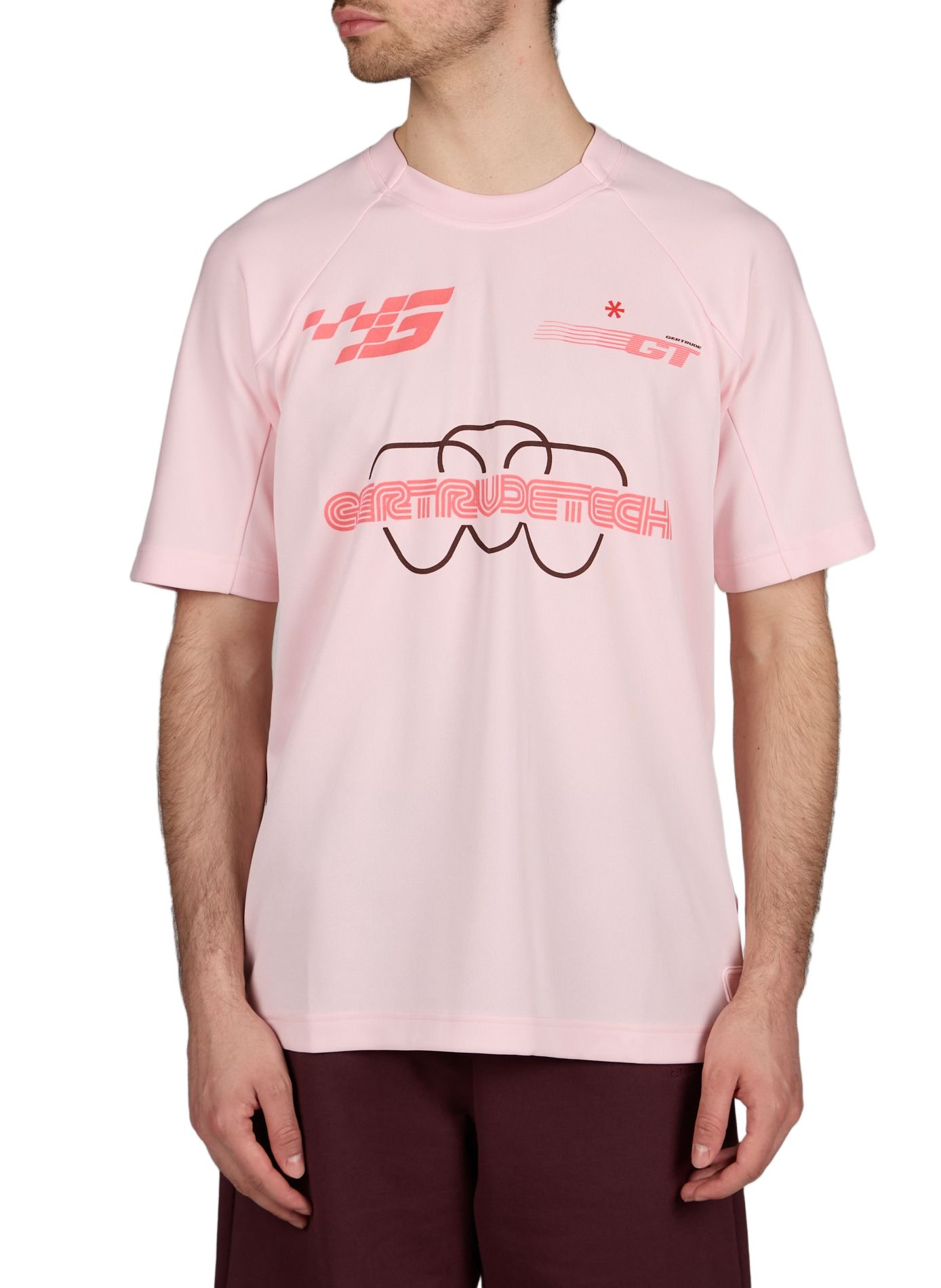 T-shirt ample sérigraphié GERTRUDE ET GASTON Rose