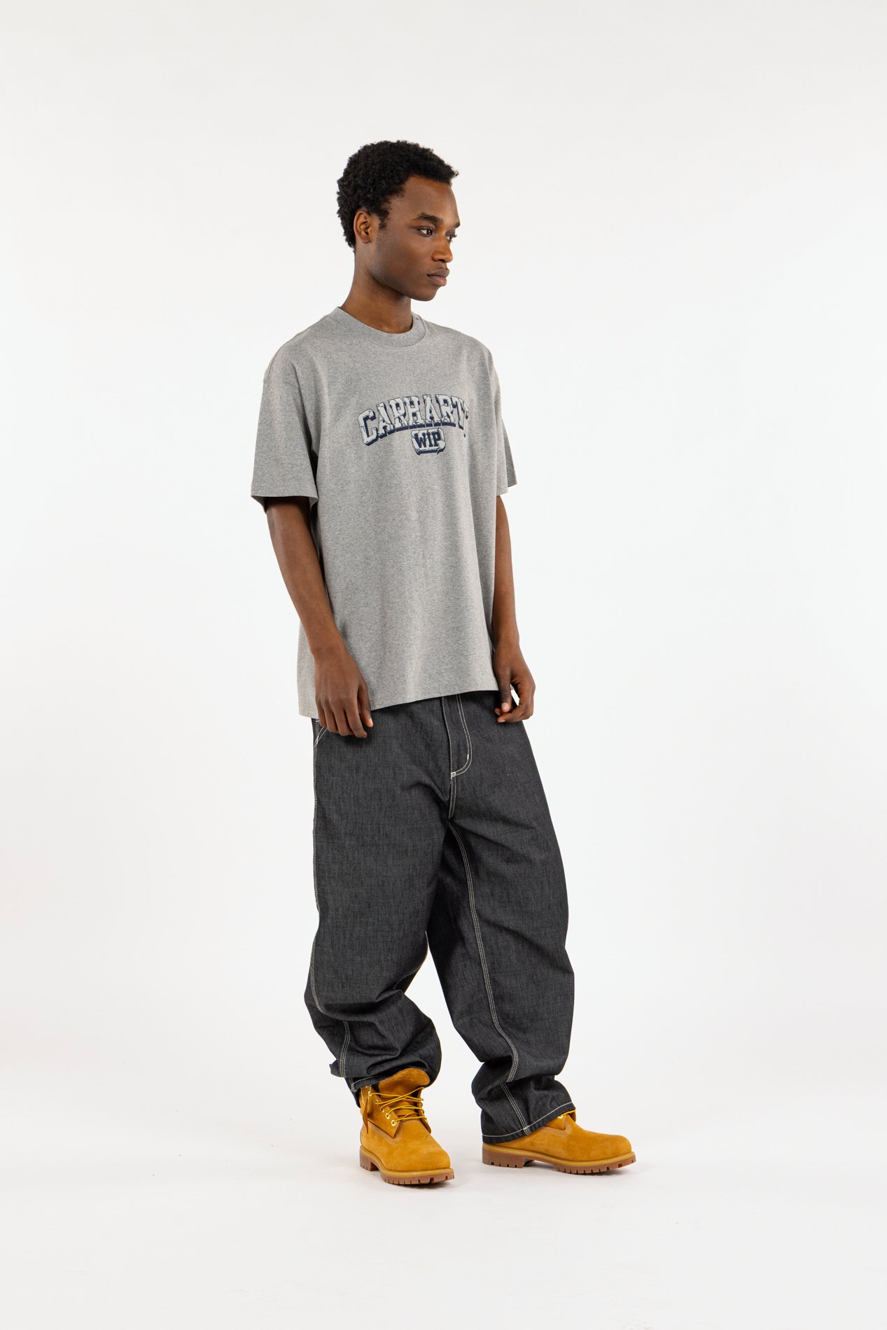 T-shirt s/s heavy duty t-shirt CARHARTT WIP Gris