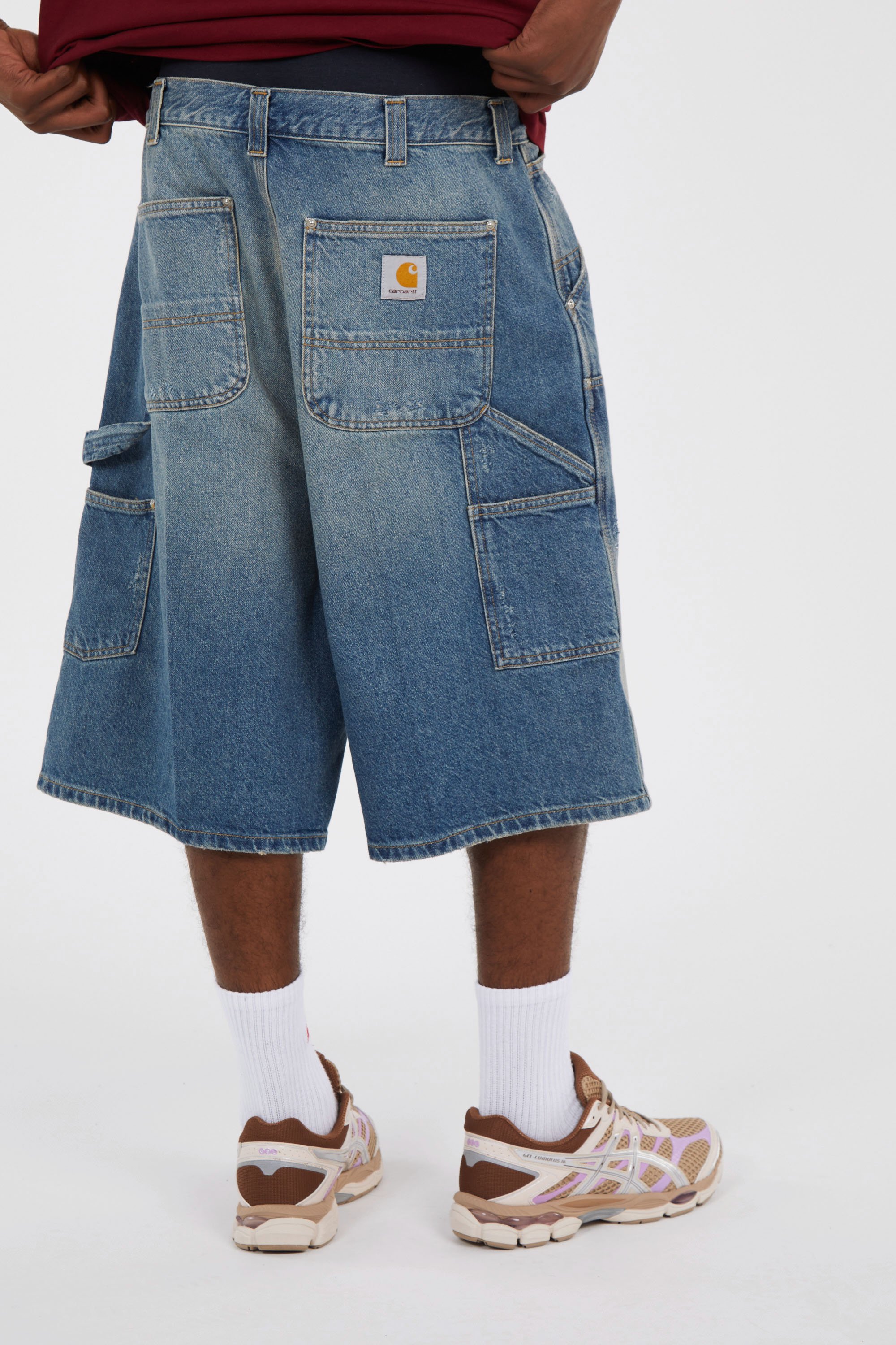Bermuda en jean og aden double knee short CARHARTT WIP Bleu