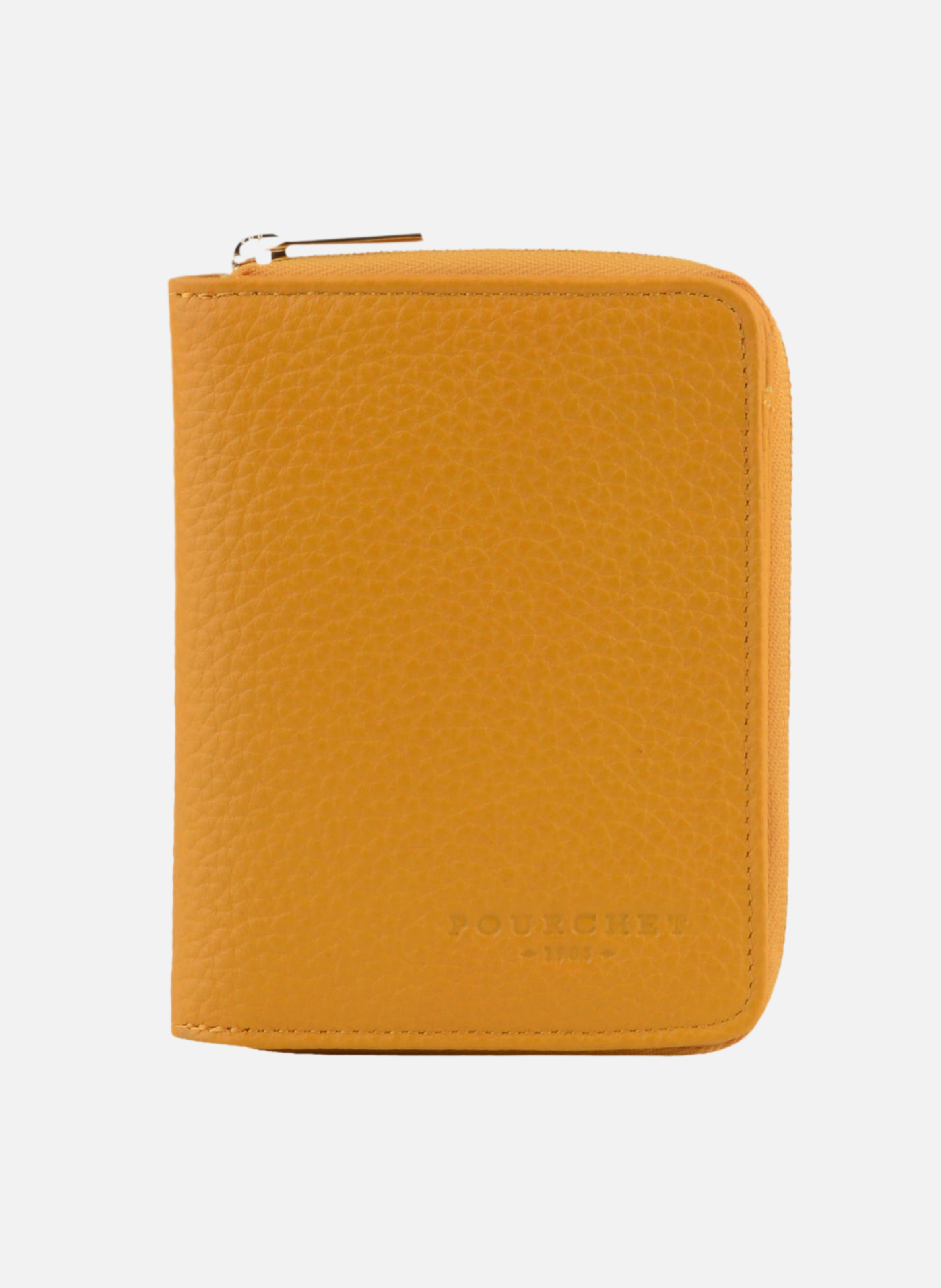Club | portefeuille mm en cuir de vachette POURCHET Jaune