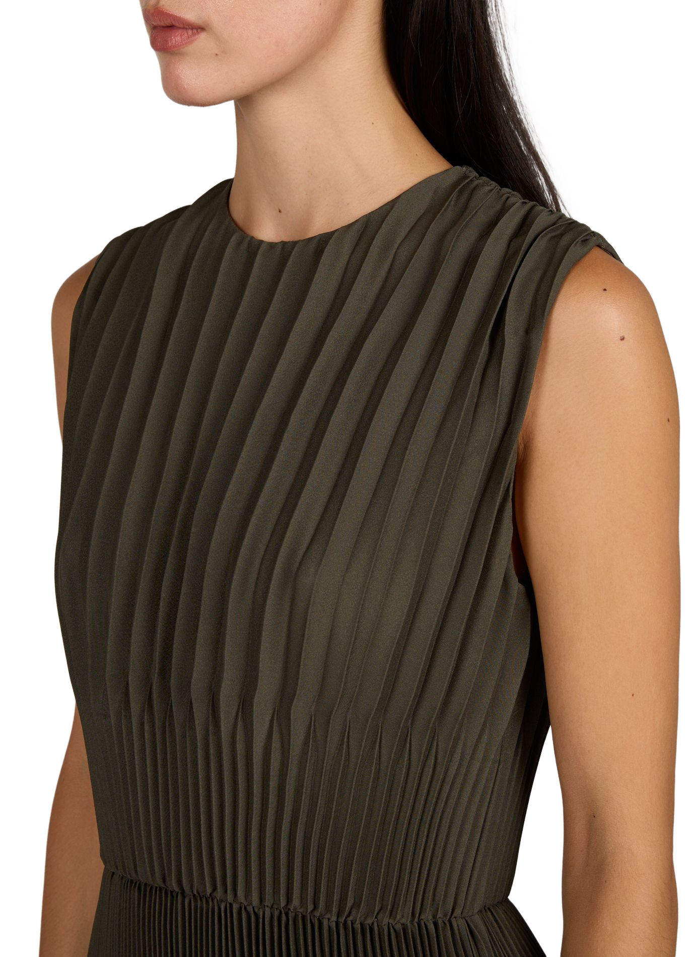 Pleated midi dress  VINCE Green