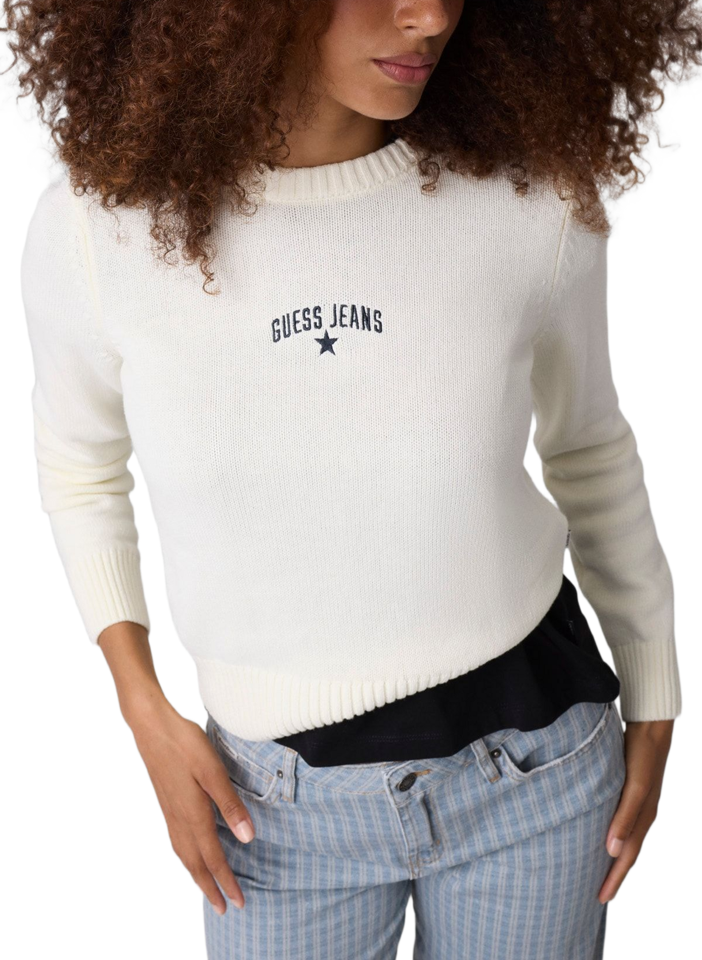 Baumwollpullover GUESS Beige