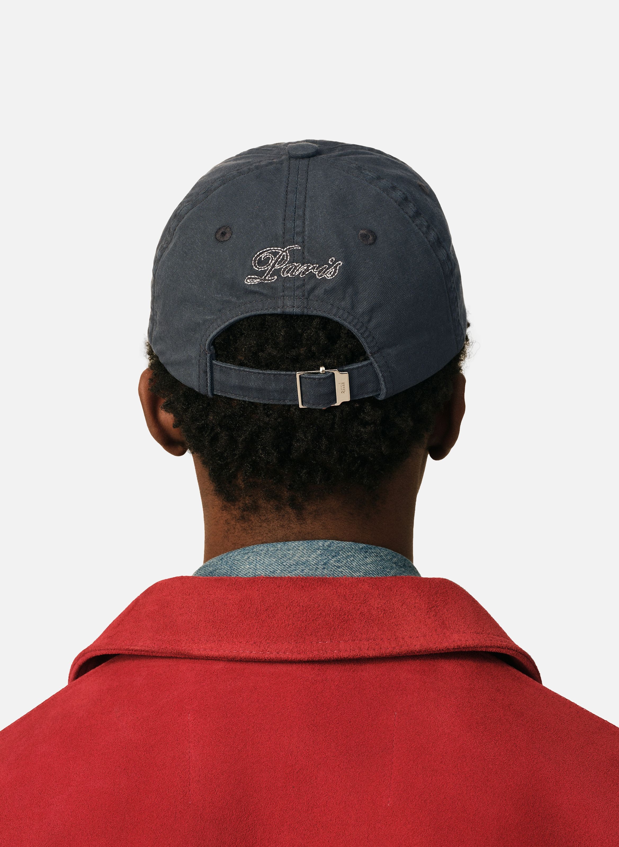 Casquette unisexe en coton broderie ami paris AMI PARIS Noir