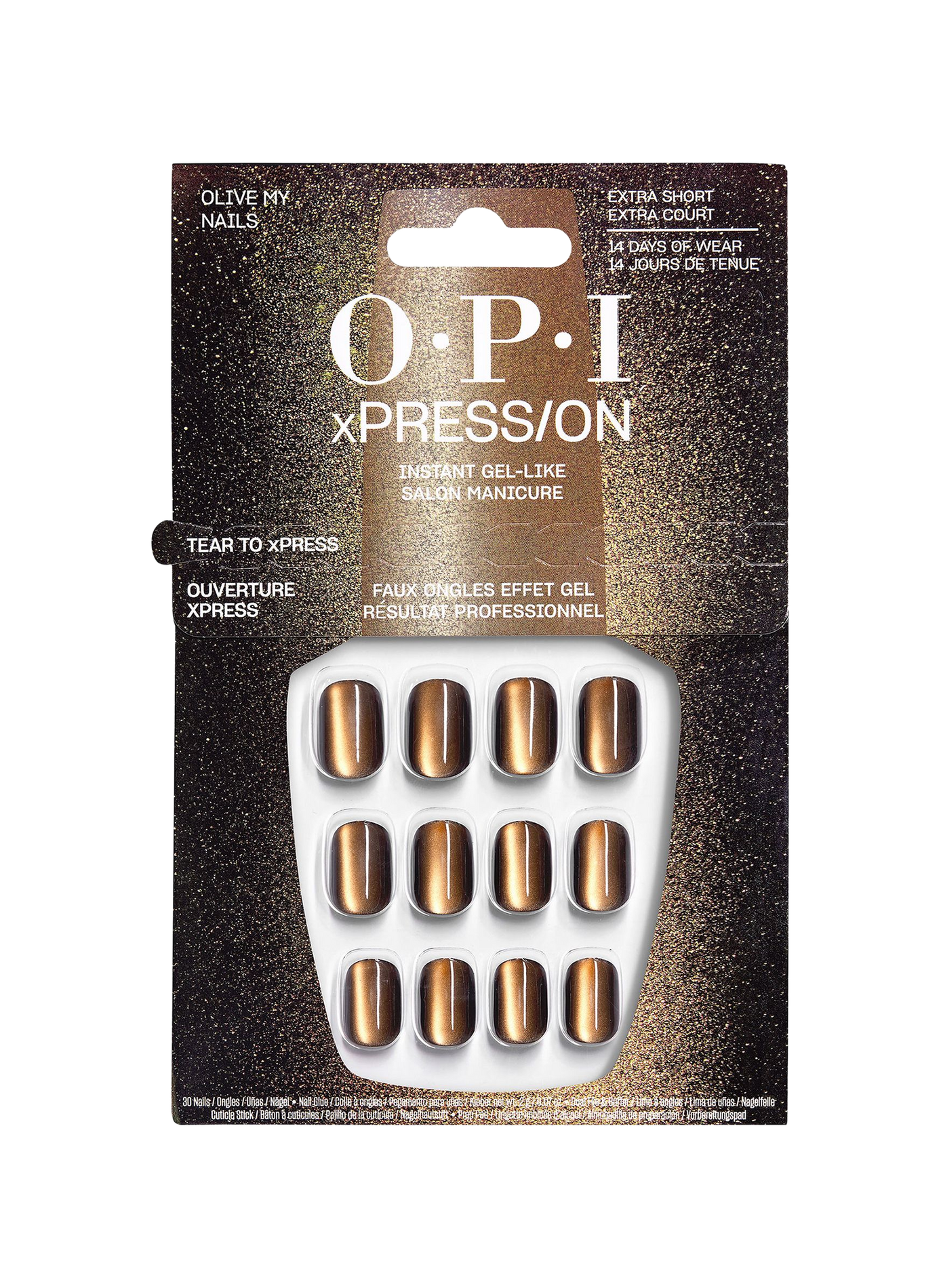 Mis uñas verdes - xPress/On OPI Marron foncé