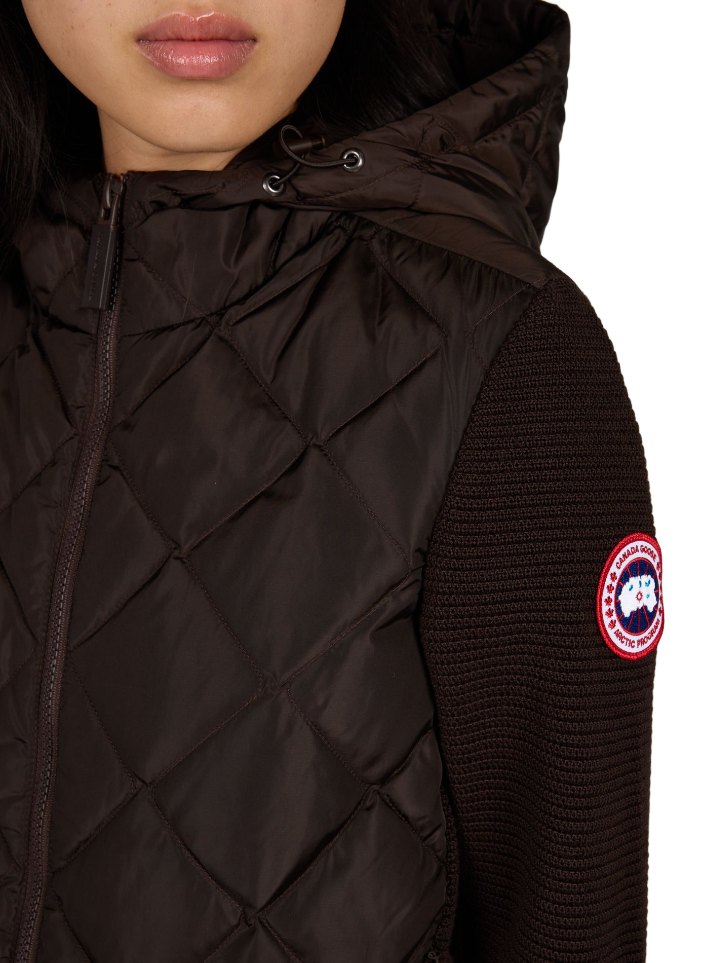 Two-material wool jacket CANADA GOOSE Brown