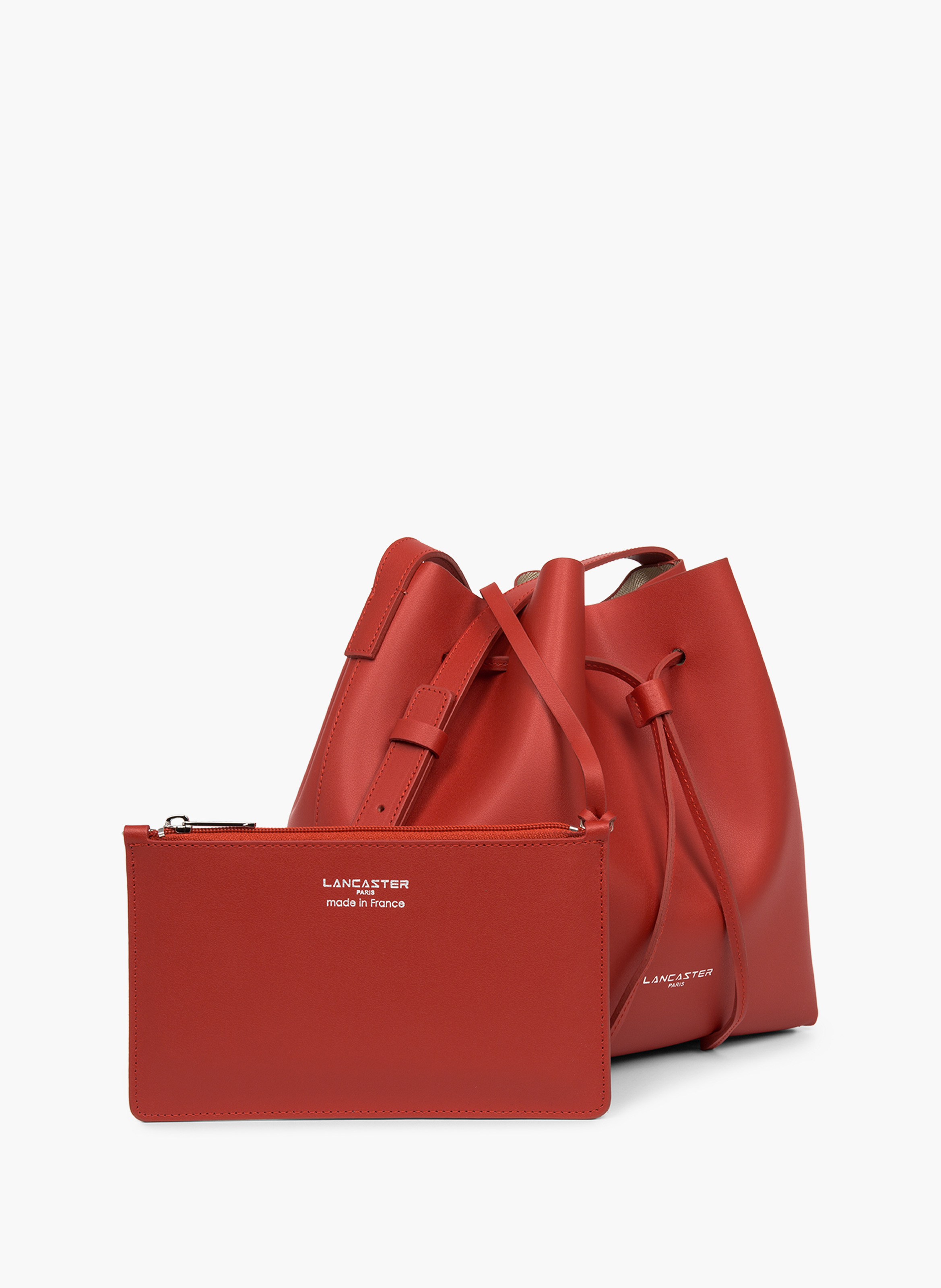 Grand sac bourse - pur & element city LANCASTER Rouge