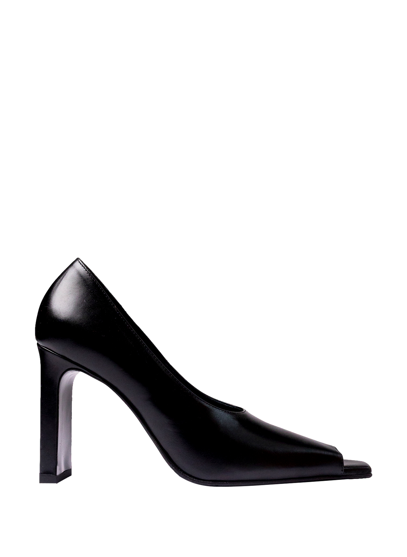 Escarpins ouverts Mica 95 en cuir HAGELSTAM Noir