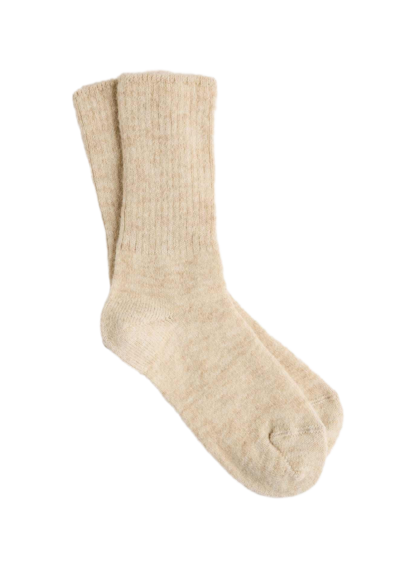 Ribbed mid-calf socks LE BOURGET Beige