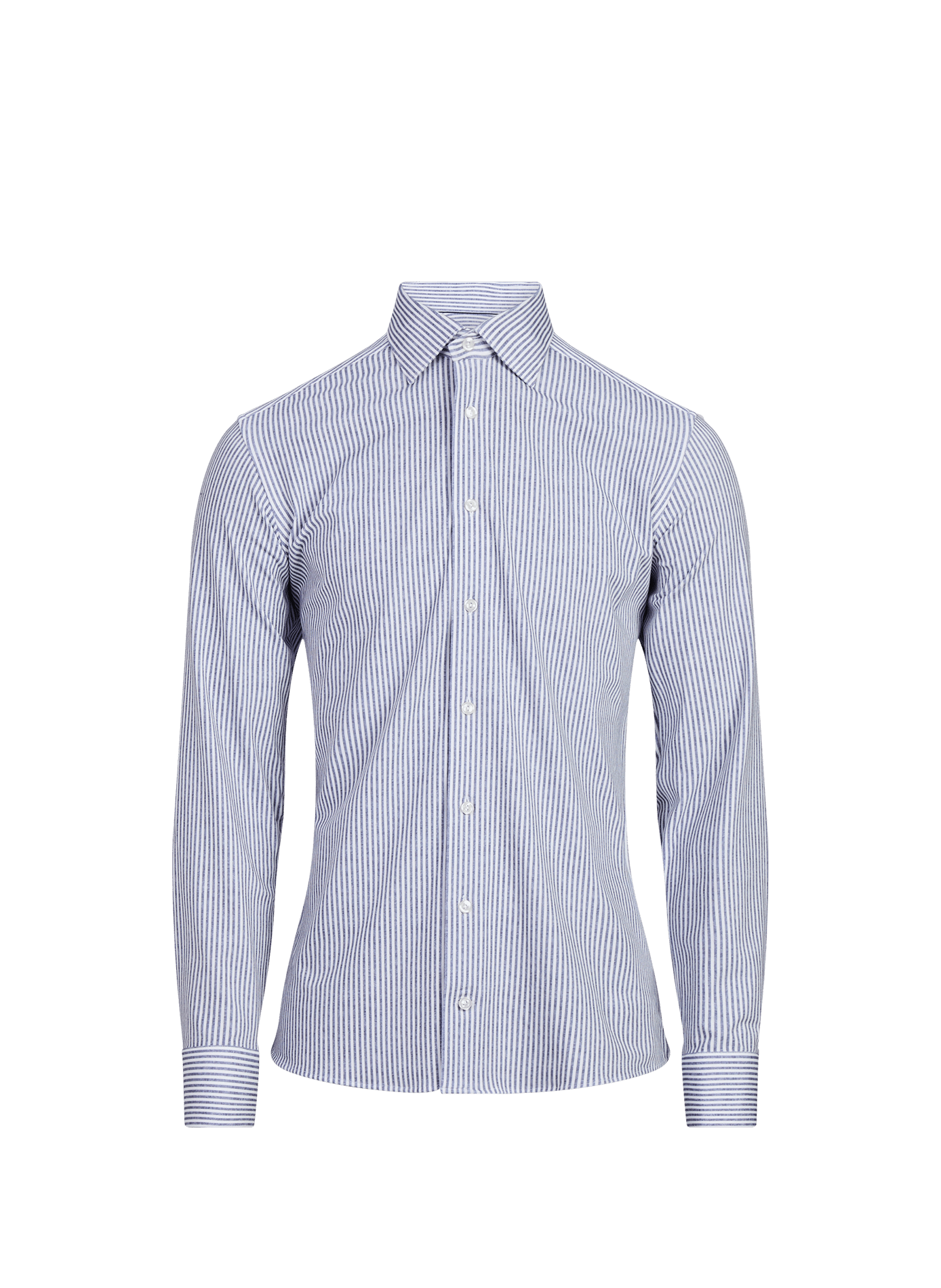 Chemise droite boutonnée à rayures ETON Bleu