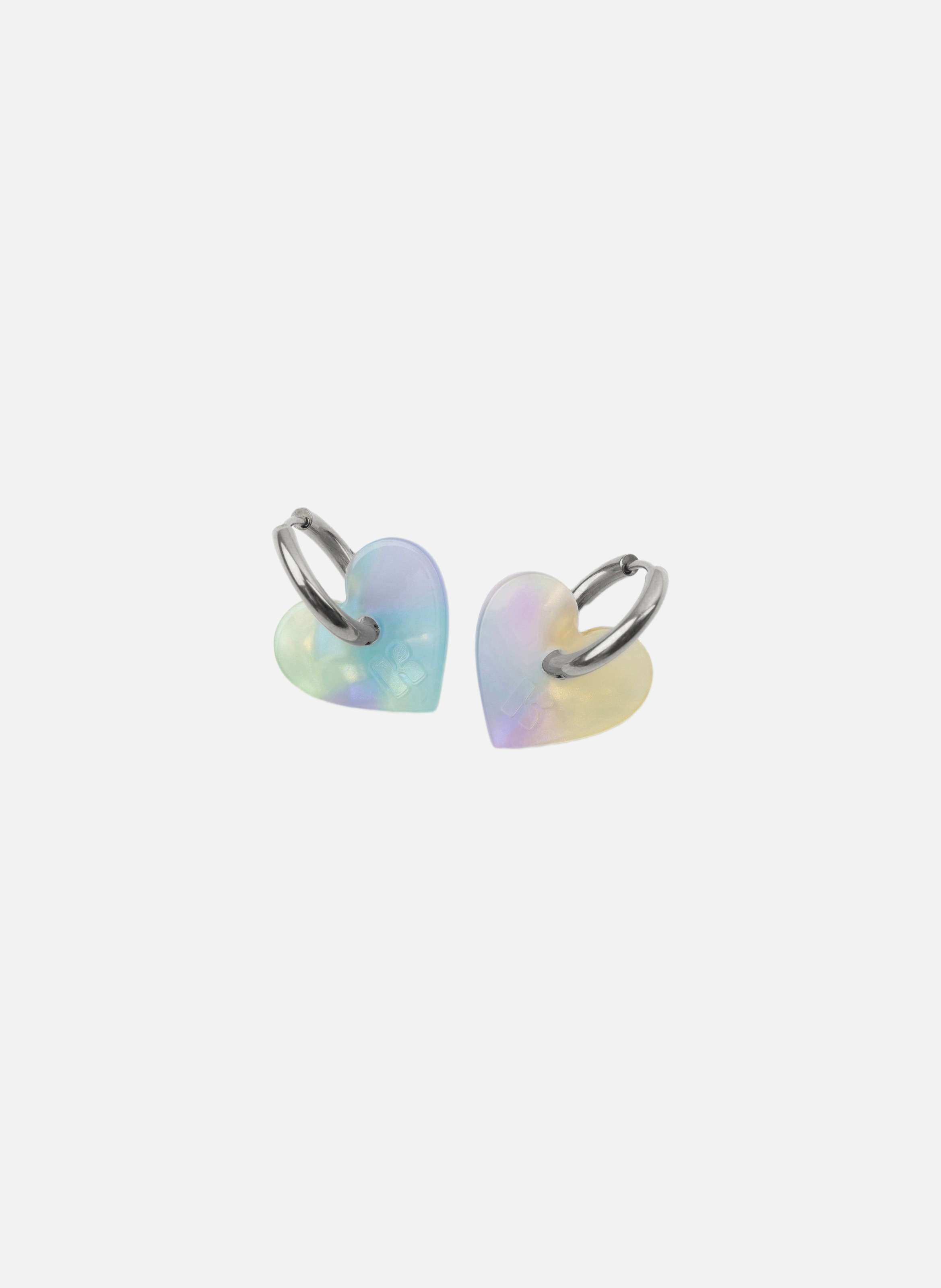 Boucles d'oreilles lova lova avec anneaux en acier inoxydable argenté  Sirène
