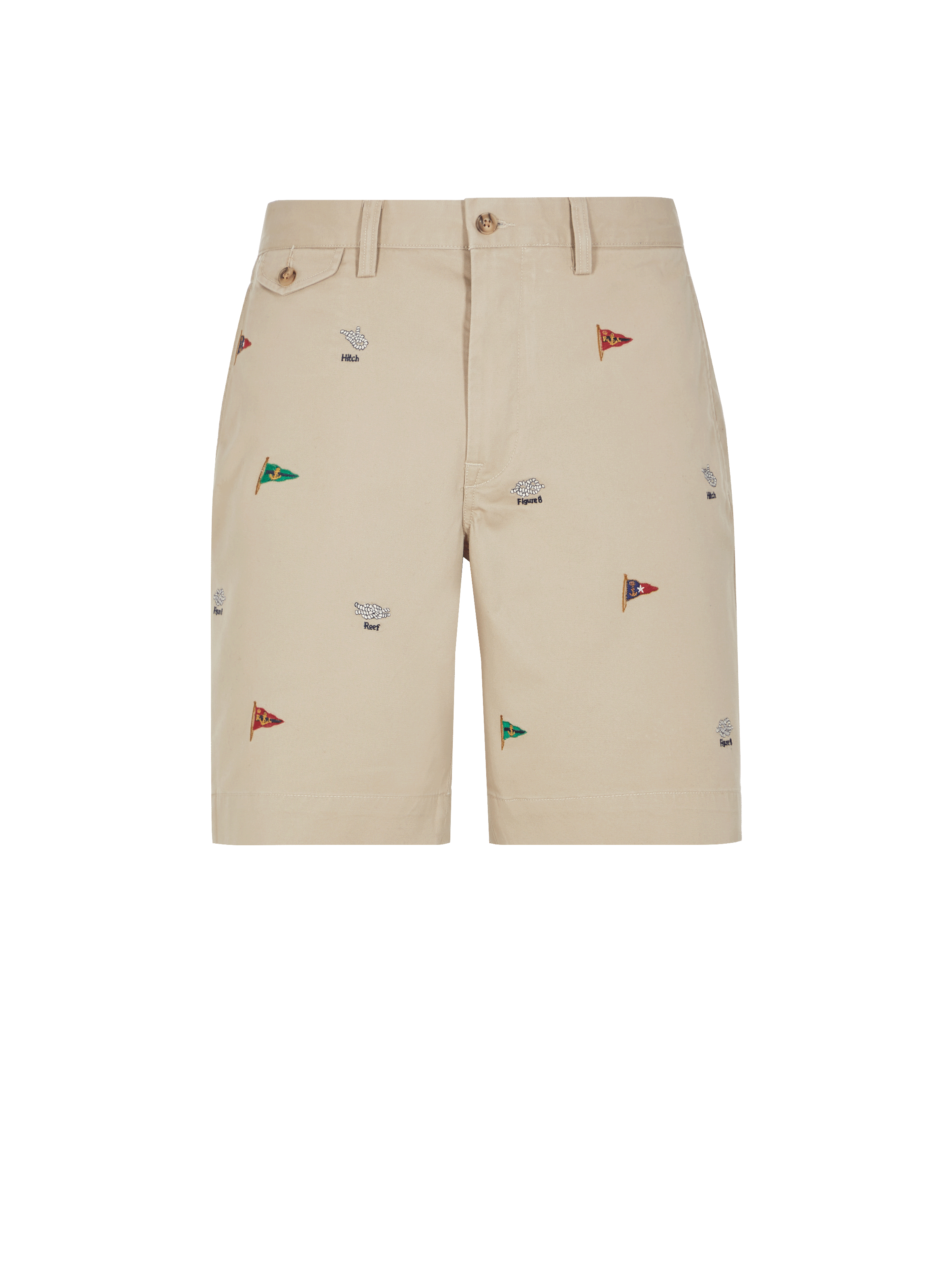 Short droit en coton stretch