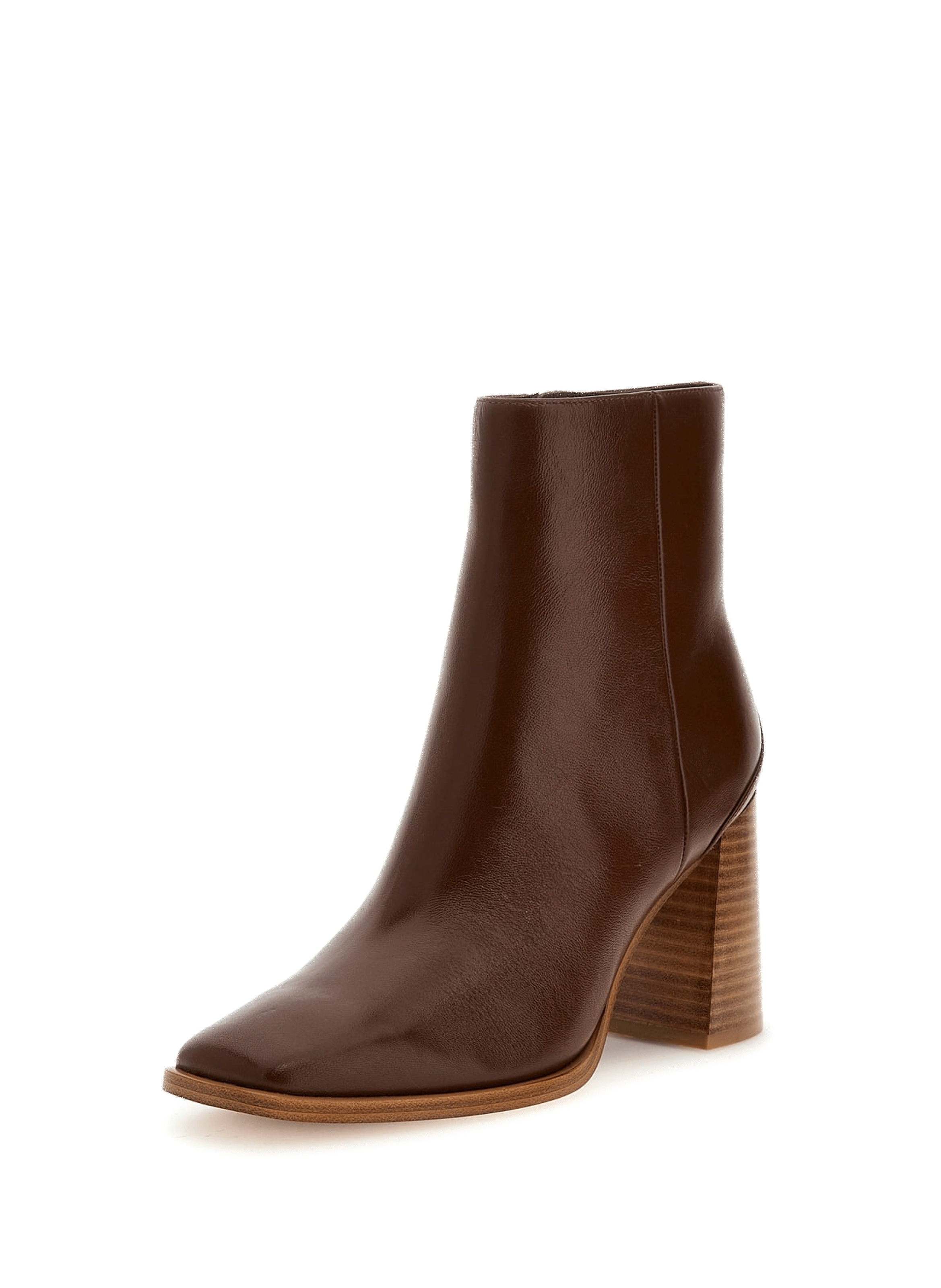 Bottines à talon biseauté