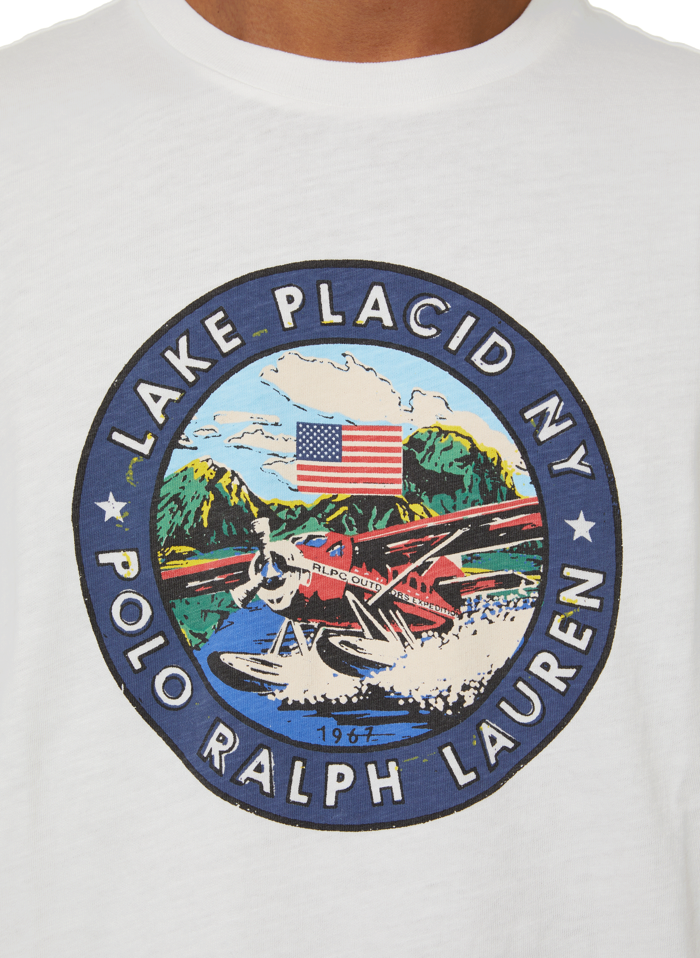 T-shirt Lake Placid NY POLO RALPH LAUREN Blanc