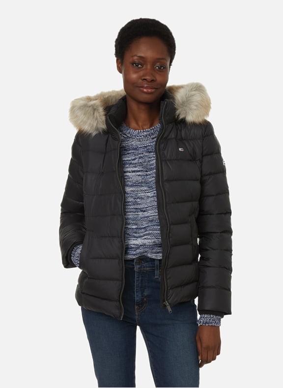 HOODED PUFFER JACKET TOMMY HILFIGER for WOMEN Printemps