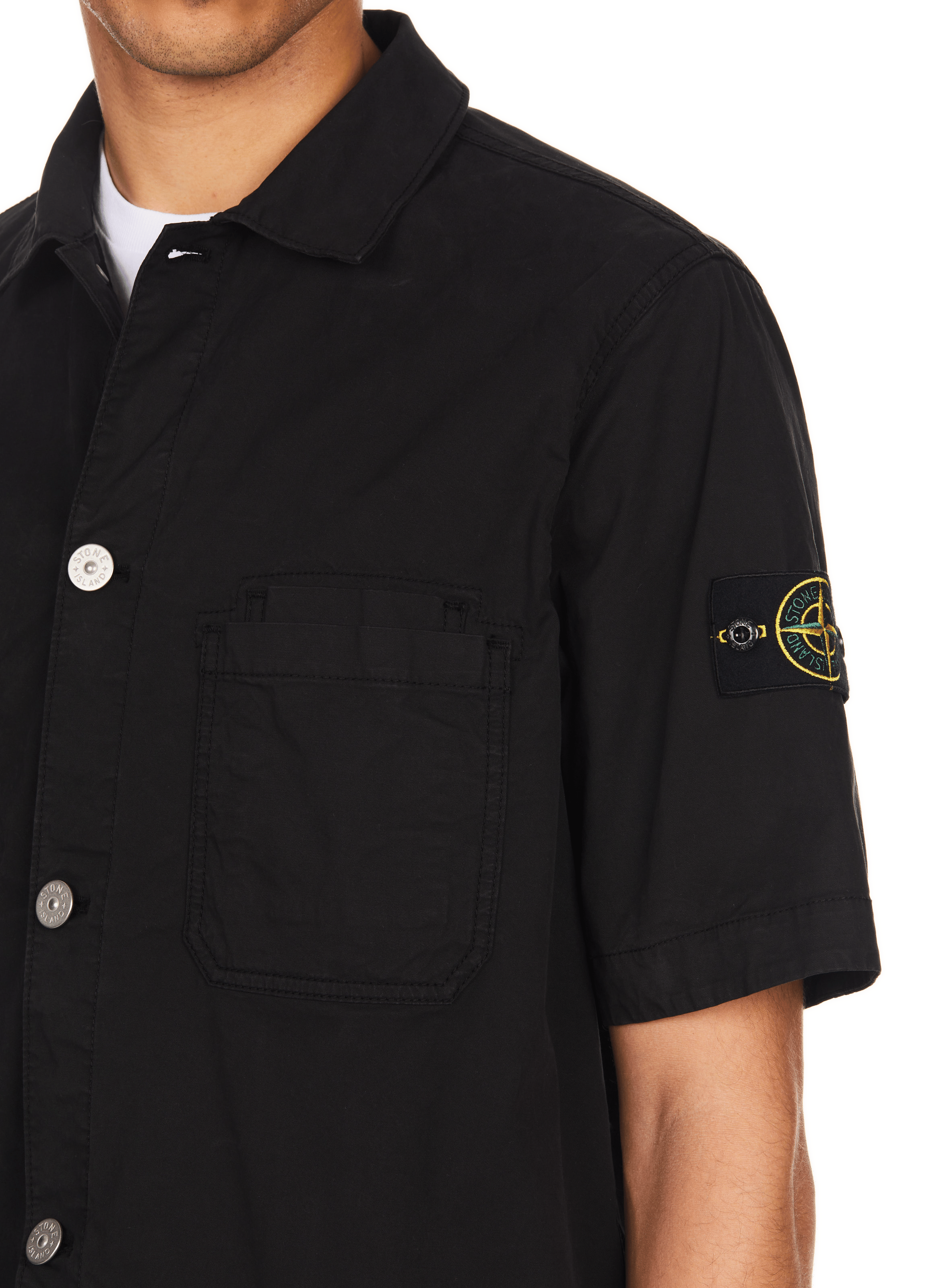 Chemise en coton  STONE ISLAND Noir