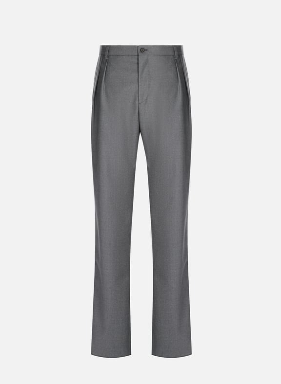 Cropped wool trousers Grey by SAISON 1865 SAISON 1865 Cropped wool trousers Grey