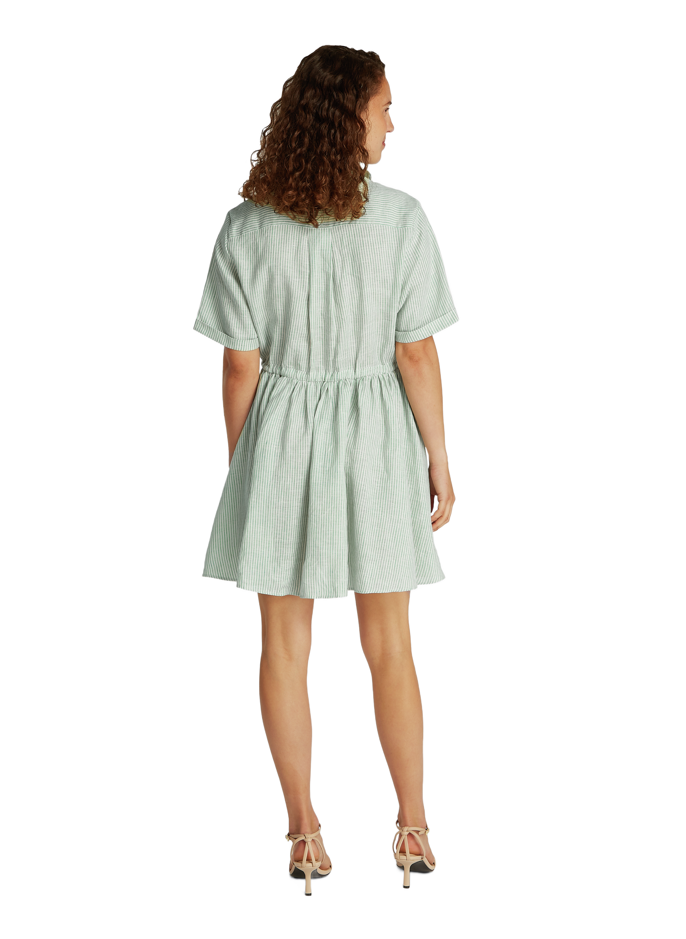 Robe courte à rayures TOMMY HILFIGER Vert