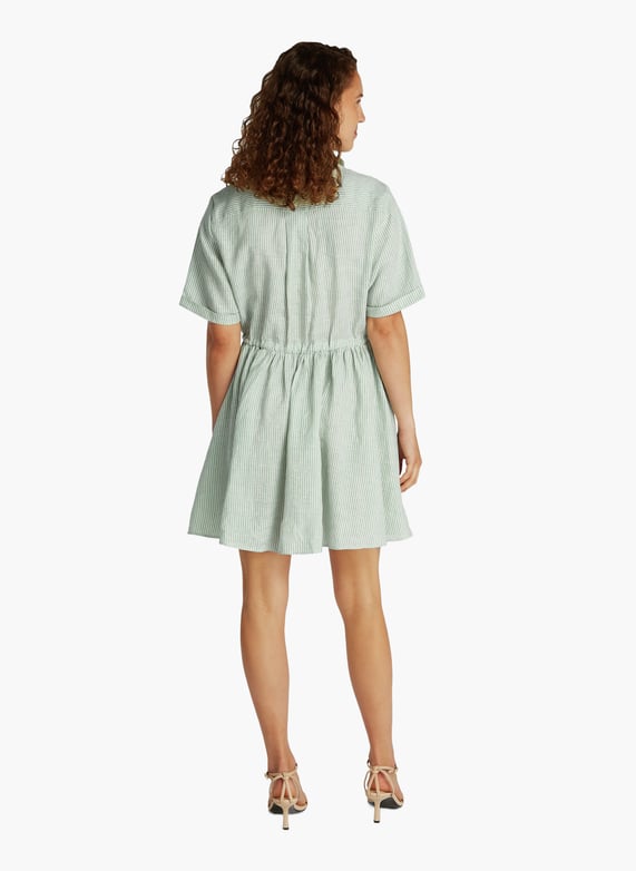 Short striped dress Green Tommy hilfiger - Women | Printemps.com Short striped dress Green Tommy hilfiger - Women | Printemps.com