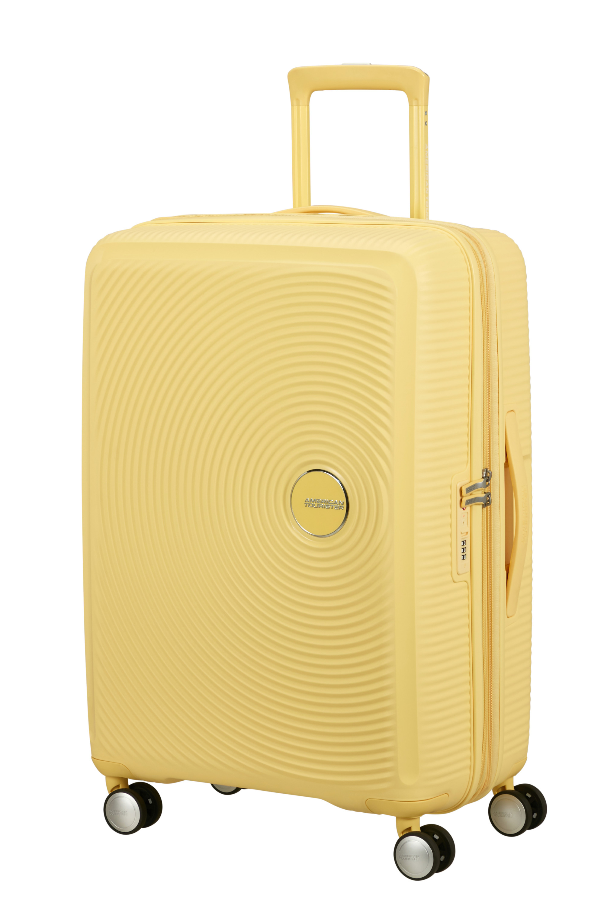 Soundbox valise 4 roues taille m Jaune