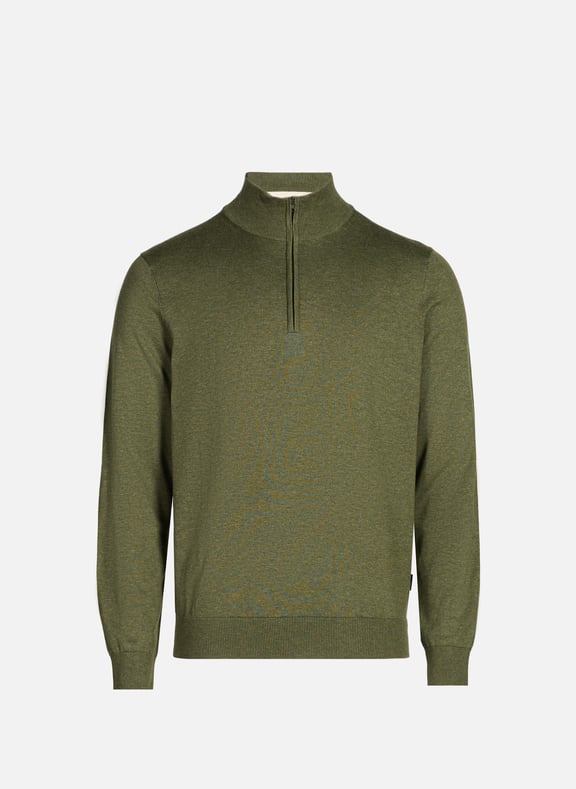 Cotton and linen jumper Khaki by FACONNABLE FACONNABLE Cotton and linen jumper Khaki