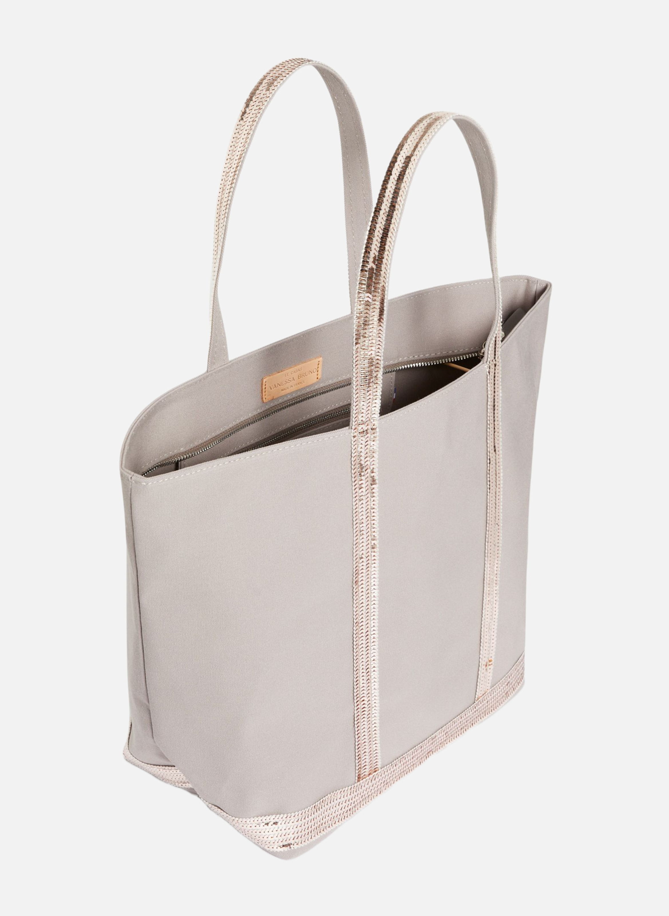 Cabas l zippé en toile VANESSA BRUNO Rose