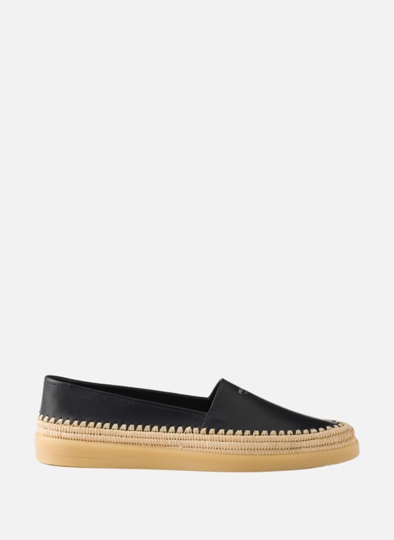 Espadrilles en cuir nappa Bleu by PRADA PRADA Espadrilles en cuir nappa Bleu